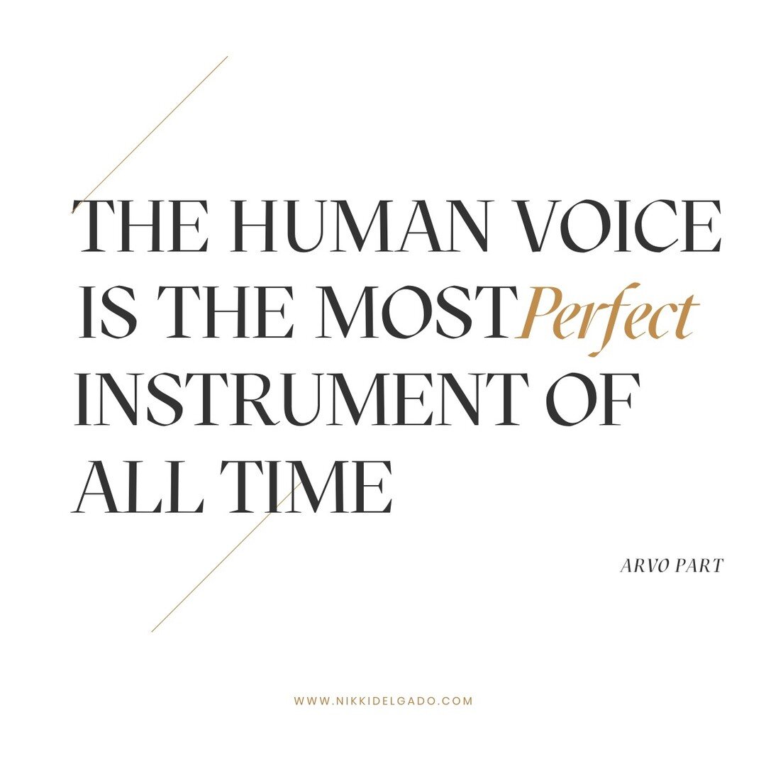 &quot;The Human voice is the most perfect instrument of all time&quot; 

How true is this quote? To be able to deliver stories, messages, and bring across emotions, depth, and passion. 

😇I feel blessed every day that I am able to help people all ov