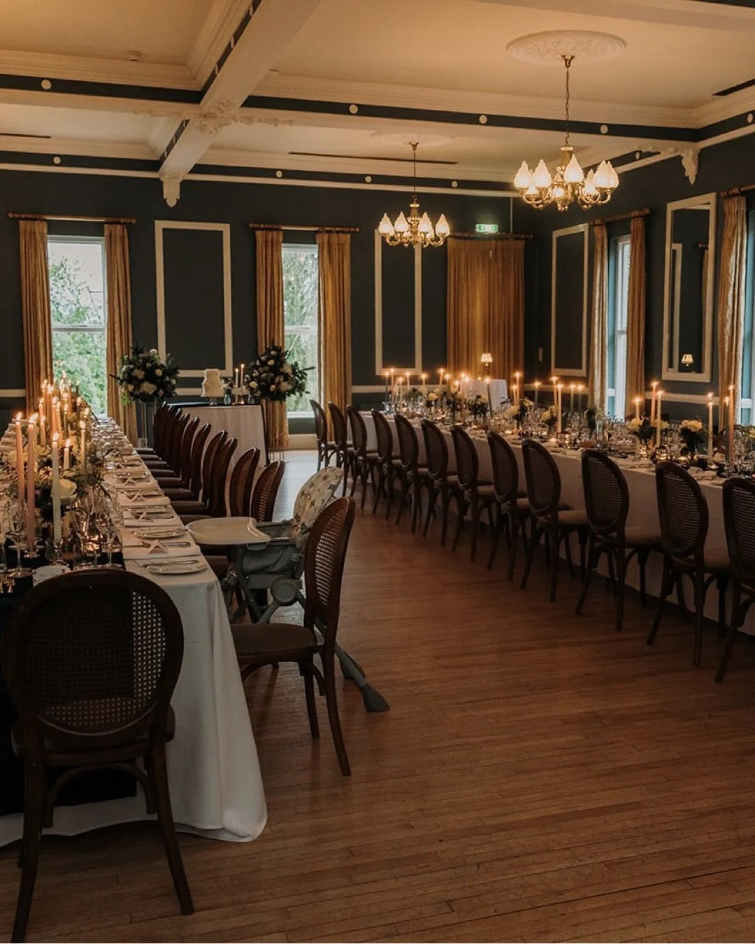 @magheramorne_estate The grandeur of our Ballroom shared with 50 of your dearest loved ones 🕯️️

If you are imagining an intimate celebration at Magheramorne Estate, this beautiful wedding in our Ballroom shows just how warm and atmospheric a gather