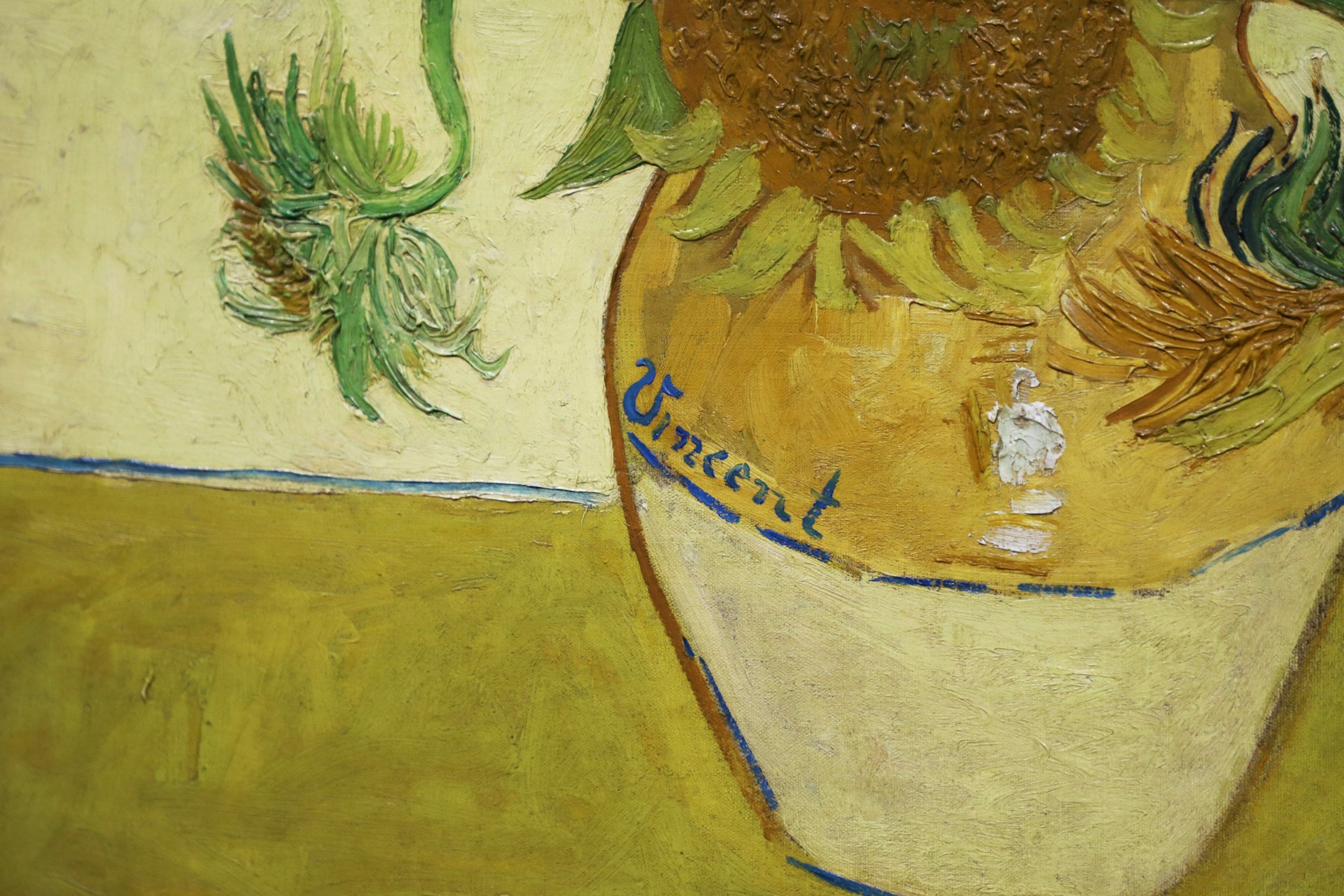 sunflowers painting by Van Gogh, why yellow?