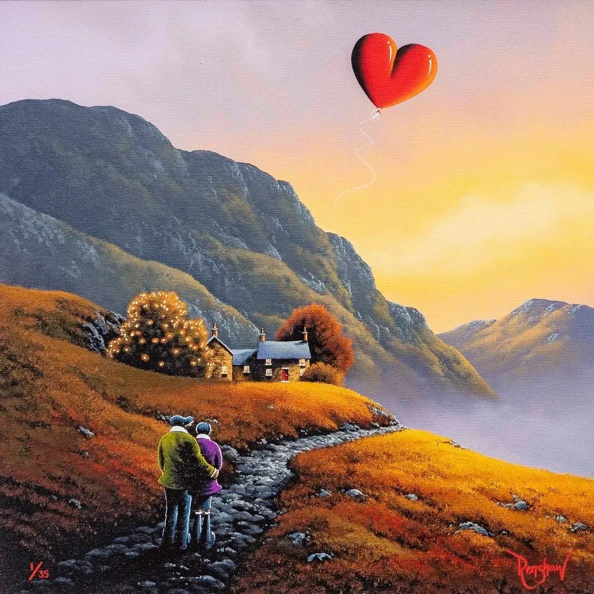 "Sunset Valley" - Wyecliffe Galleries