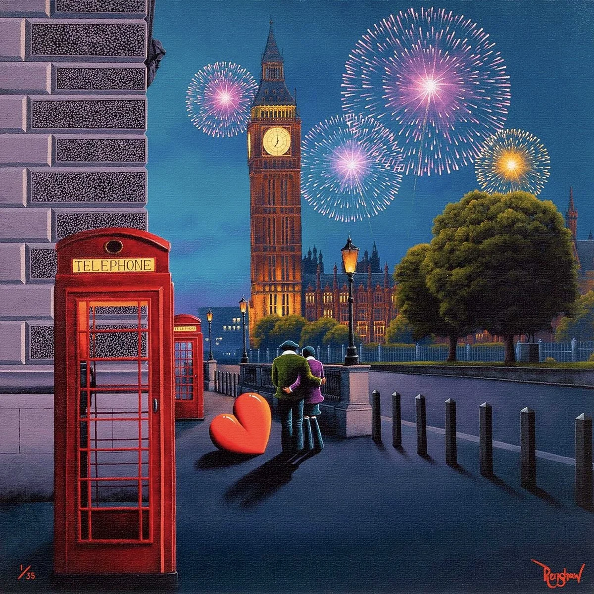 Lomdon Lights, Love Ignites - Wyecliffe Galleries