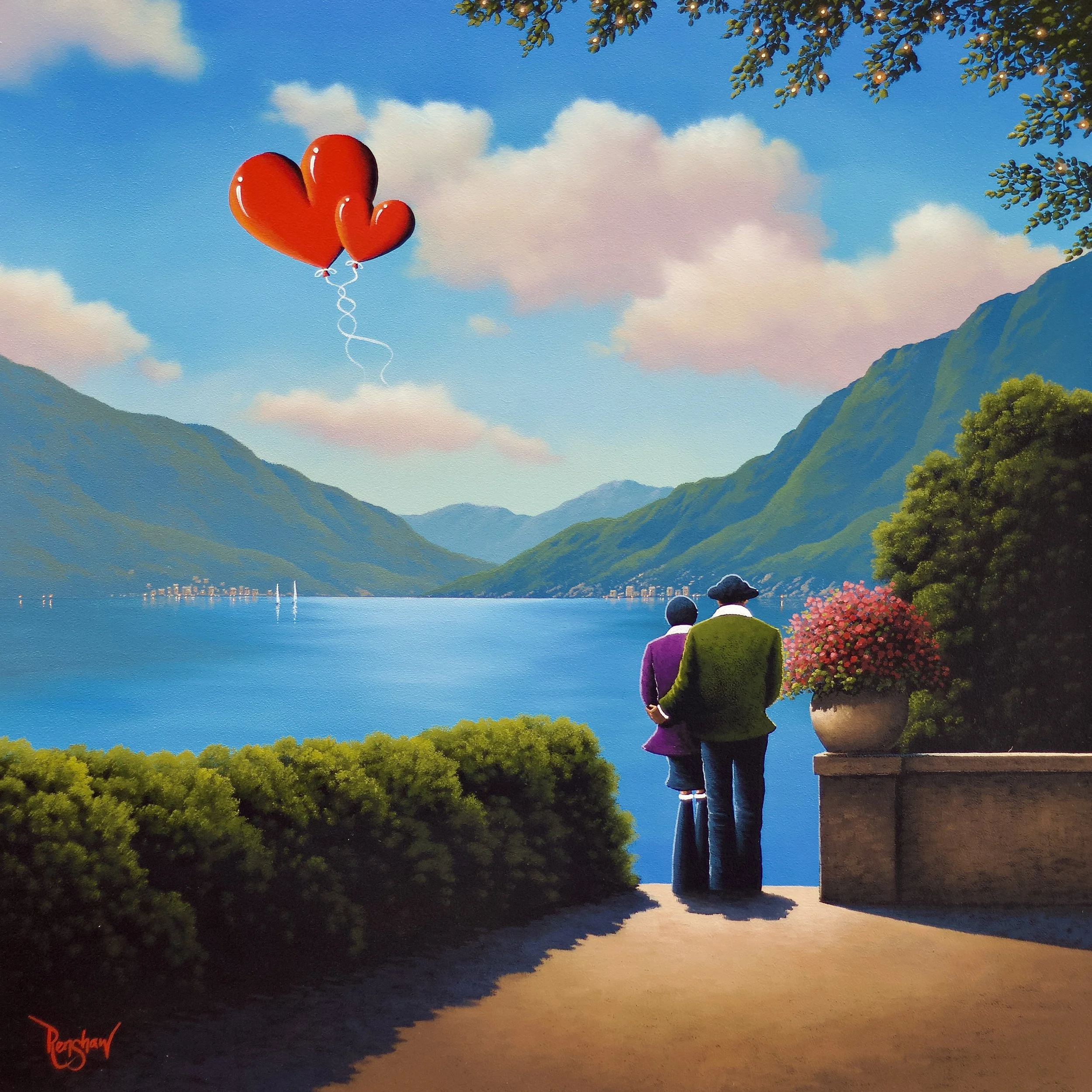 Where Love Meets The Lake - Wyecliffe Galleries - SOLD