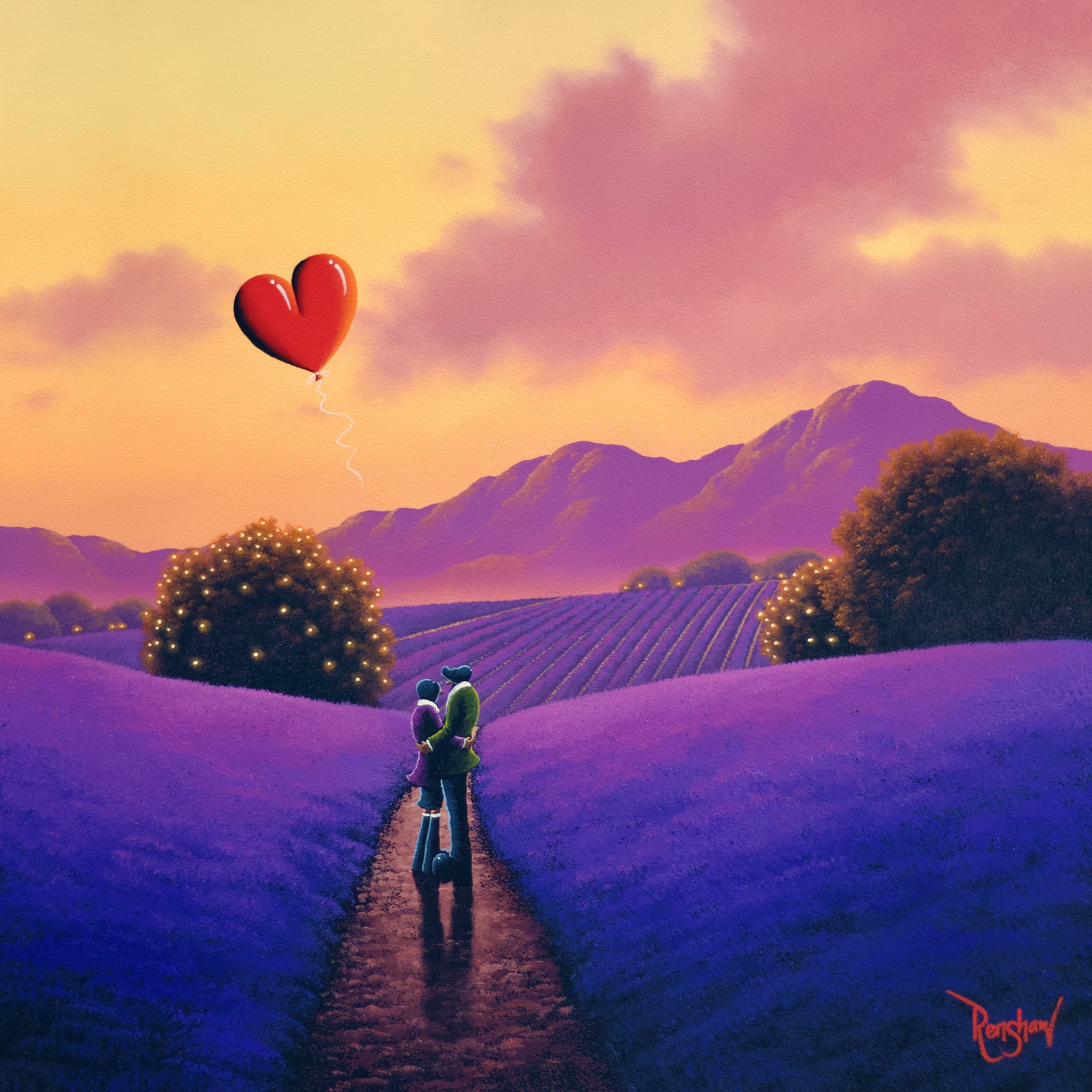 Lavender Fields, Endless Love - Wyecliffe Galleries - RESERVED