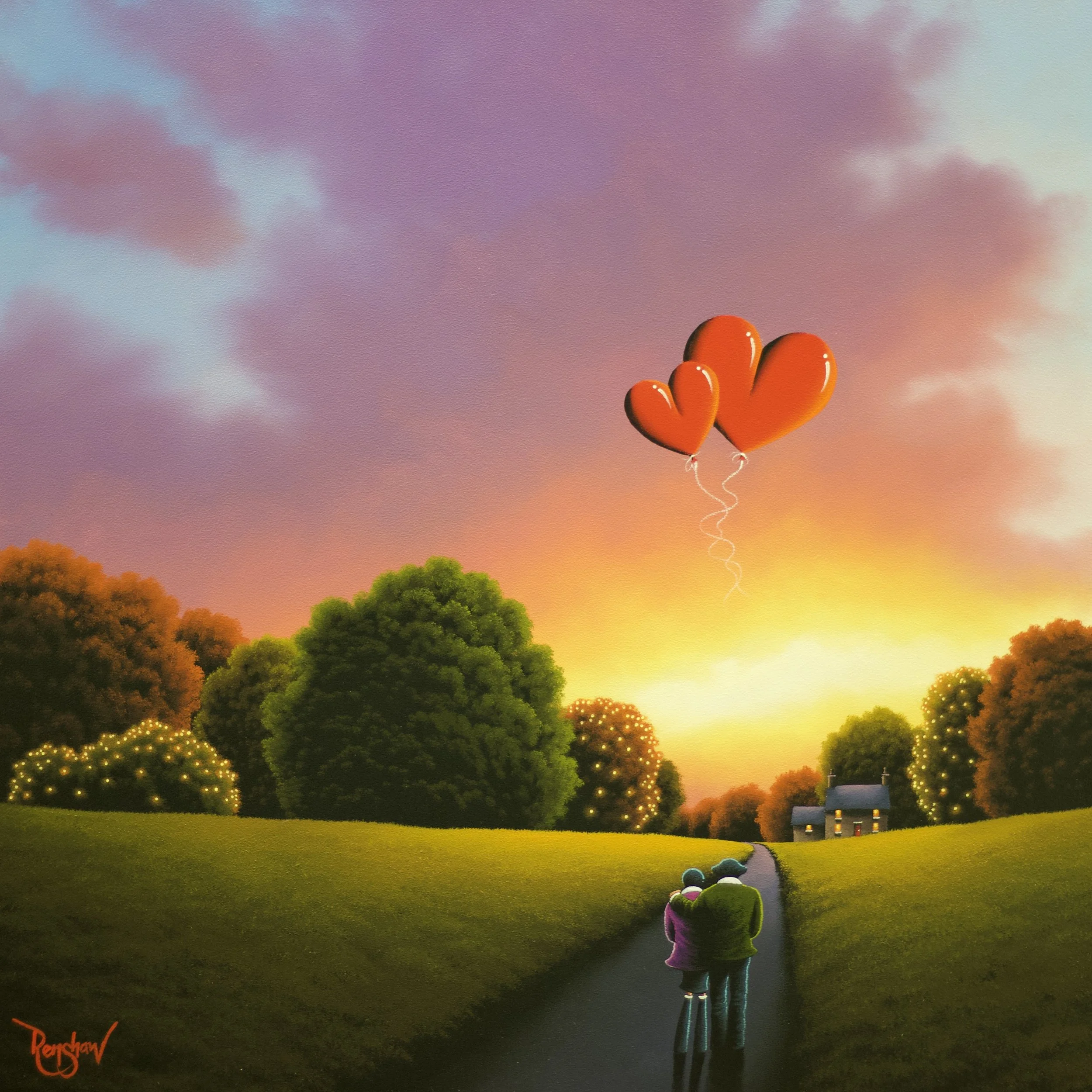 Walking the Path of Love - Cookhouse Galleries - Sold