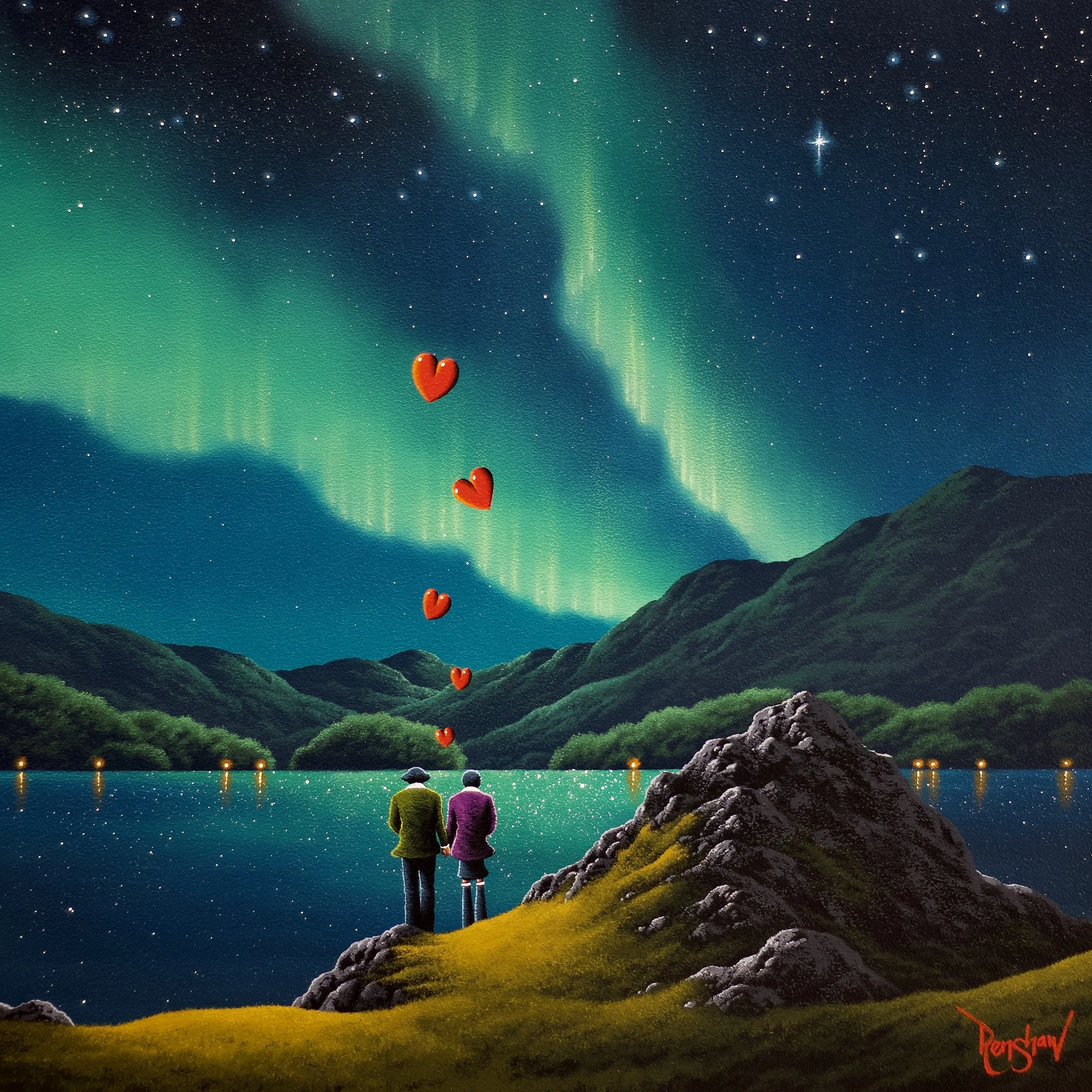 Under a Sky Made for Two - Hand Embellished Edition of 25 - Click Image for Links to Galleries 