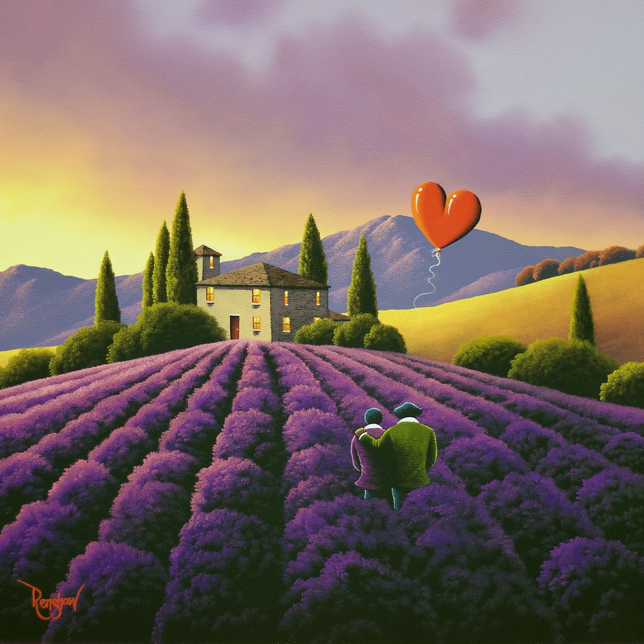 Embracing the Calmness of Lavender Fields - Wyecliffe Galleries