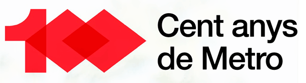Logo Cent anys de Metro de Barcelona