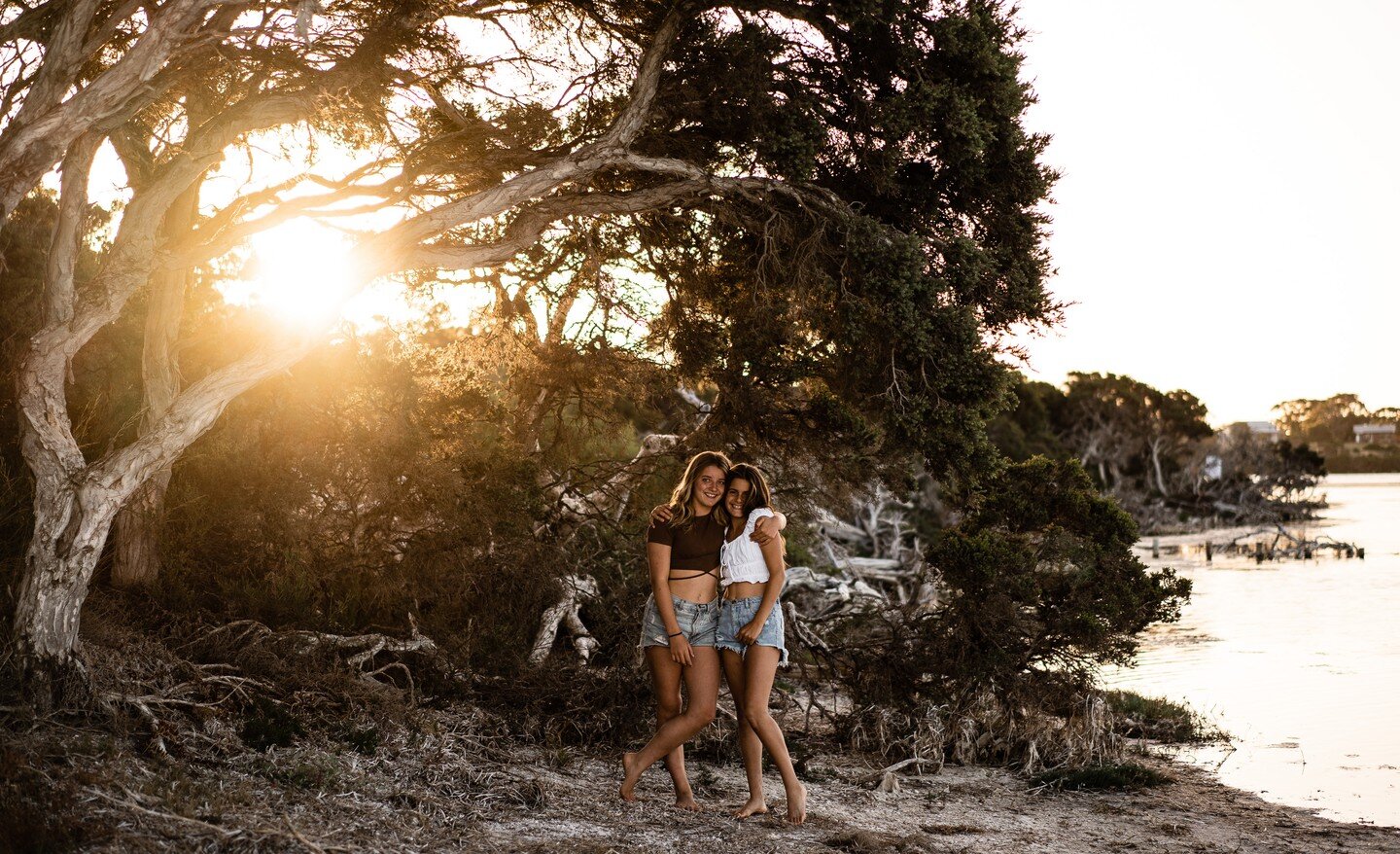 Saltwater cousins, Elisa and Olivia