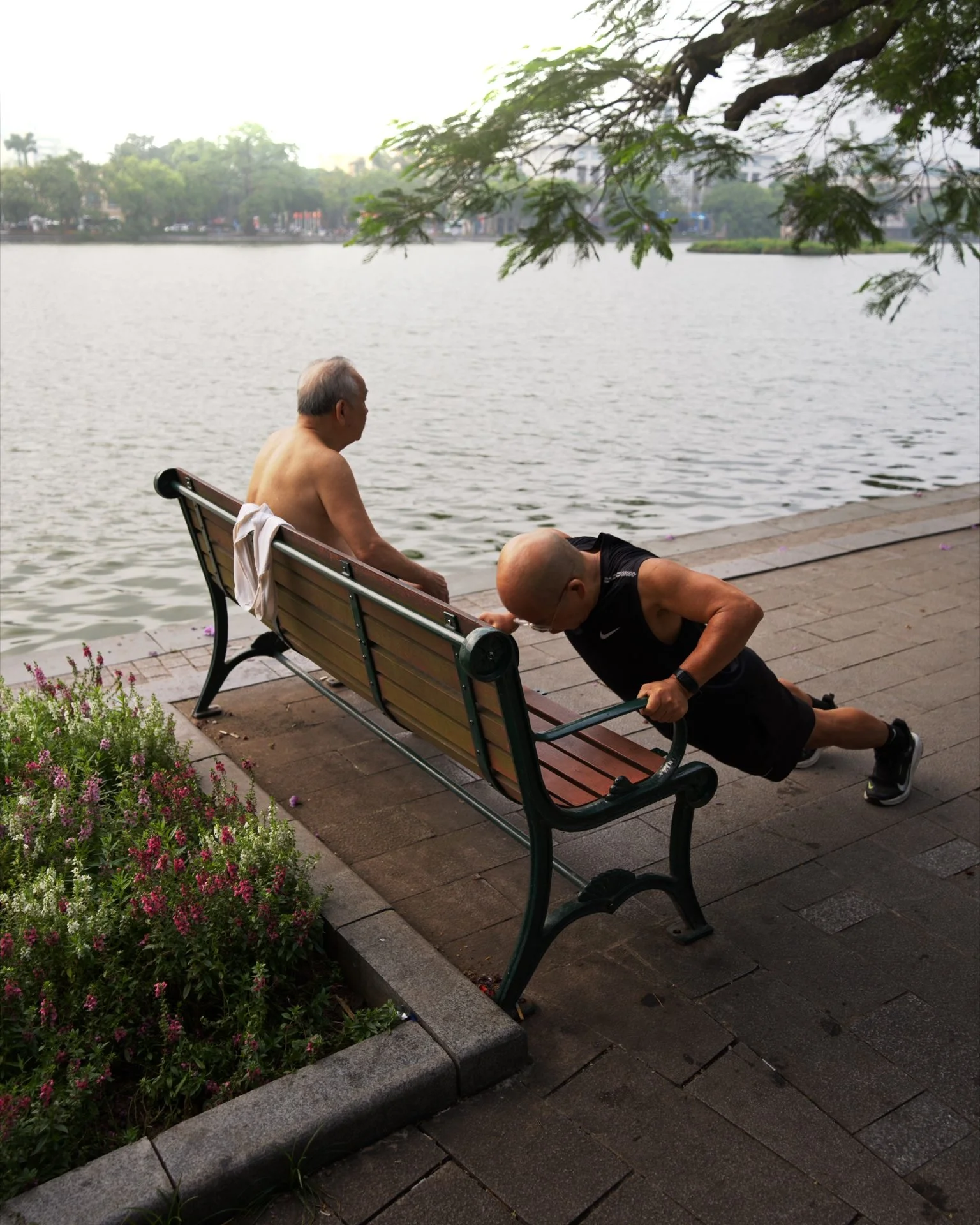 Early morning exercise