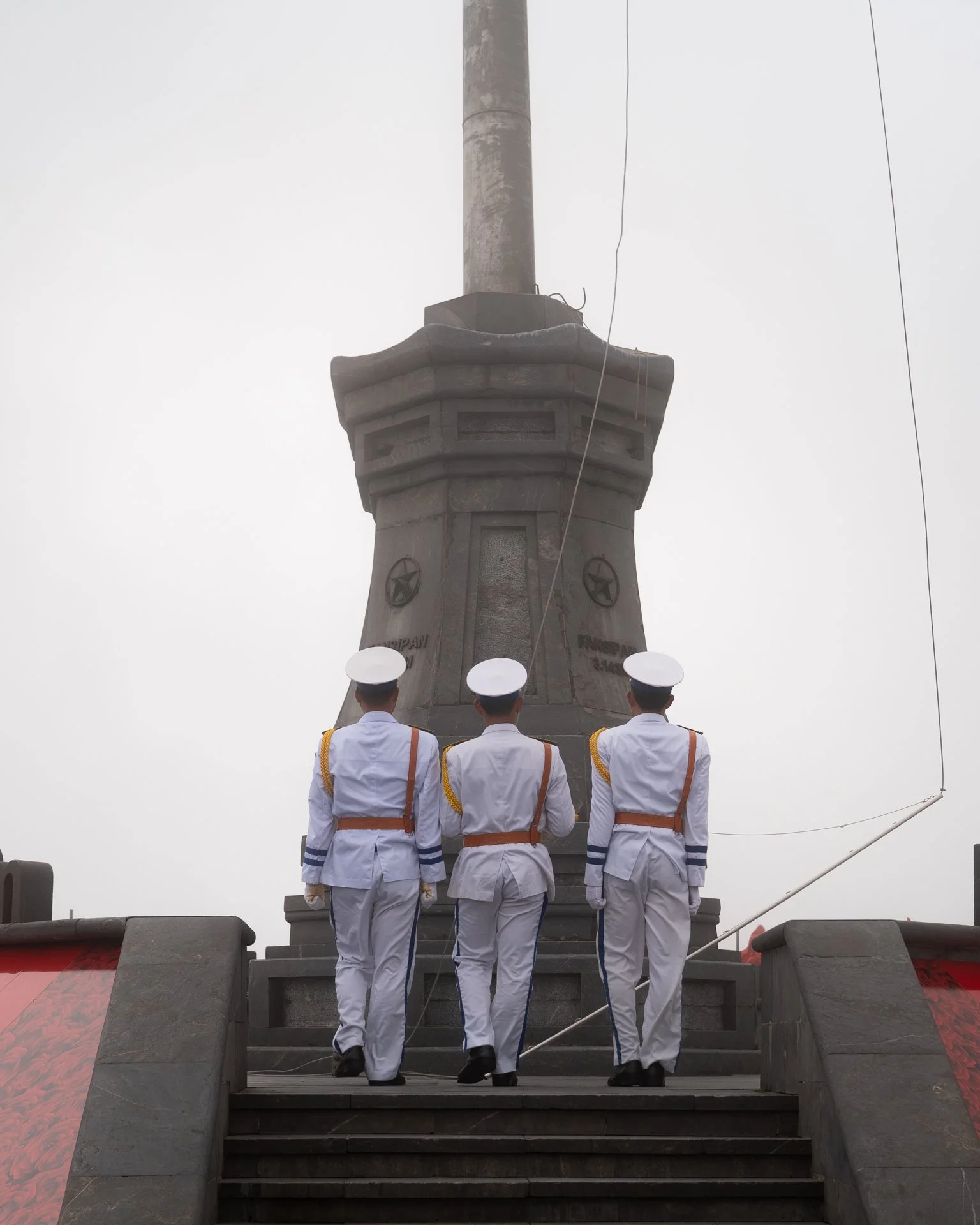 Flag raising ceremony