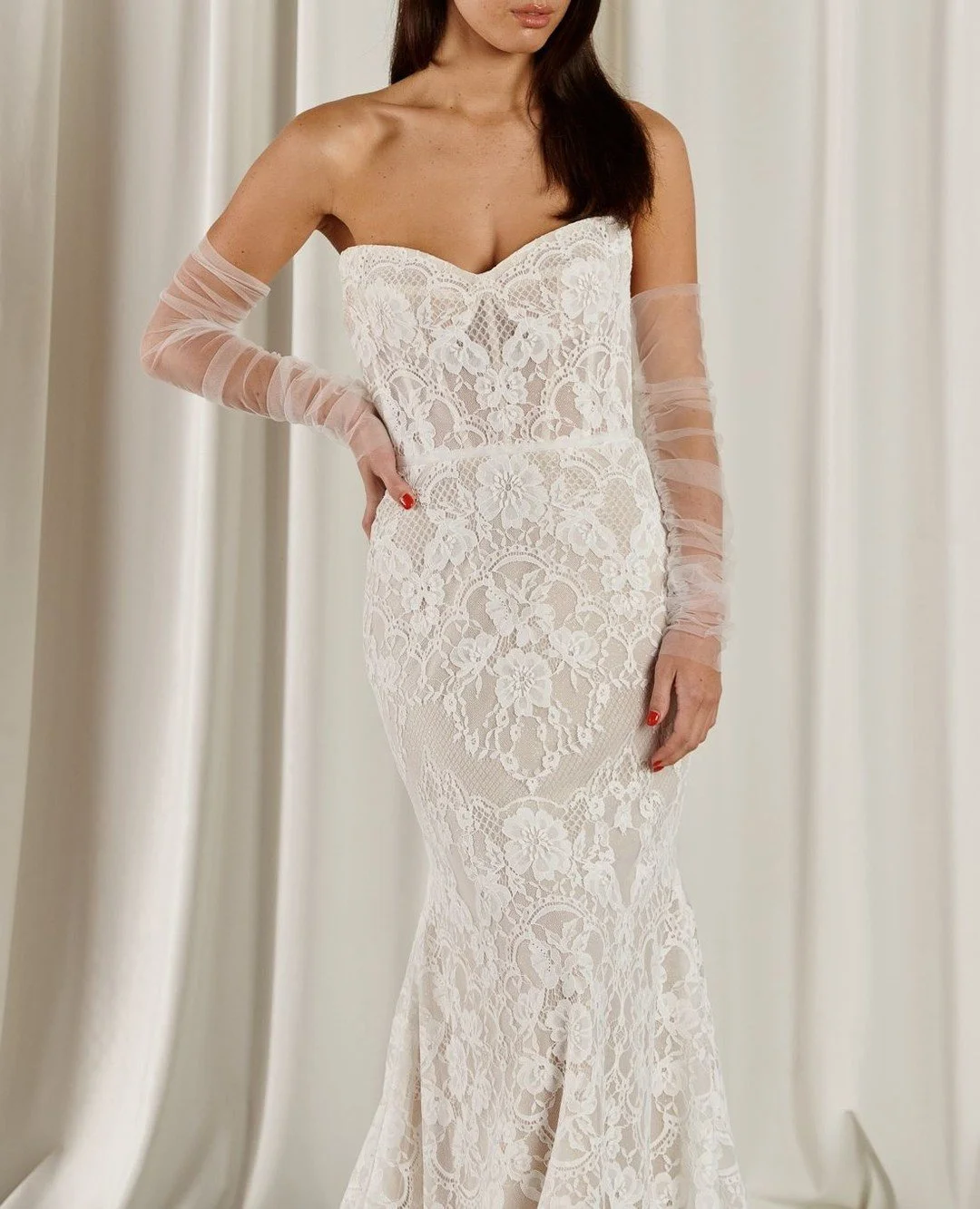 Vintage inspired lace, timeless silhouette. 🤍⁠
⁠
WA23015.