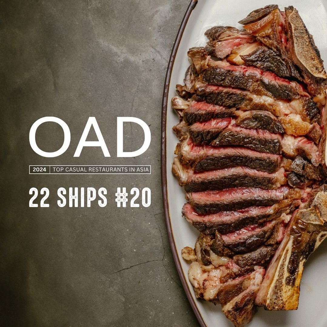 22 Ships has snagged the #20 spot on the 2024 OAD Asia Casual Restaurant List! Our mission has always been to create a hotspot where people can come together and bond over mind-blowing tapas and drinks.

A huge thanks to each and every one of you who