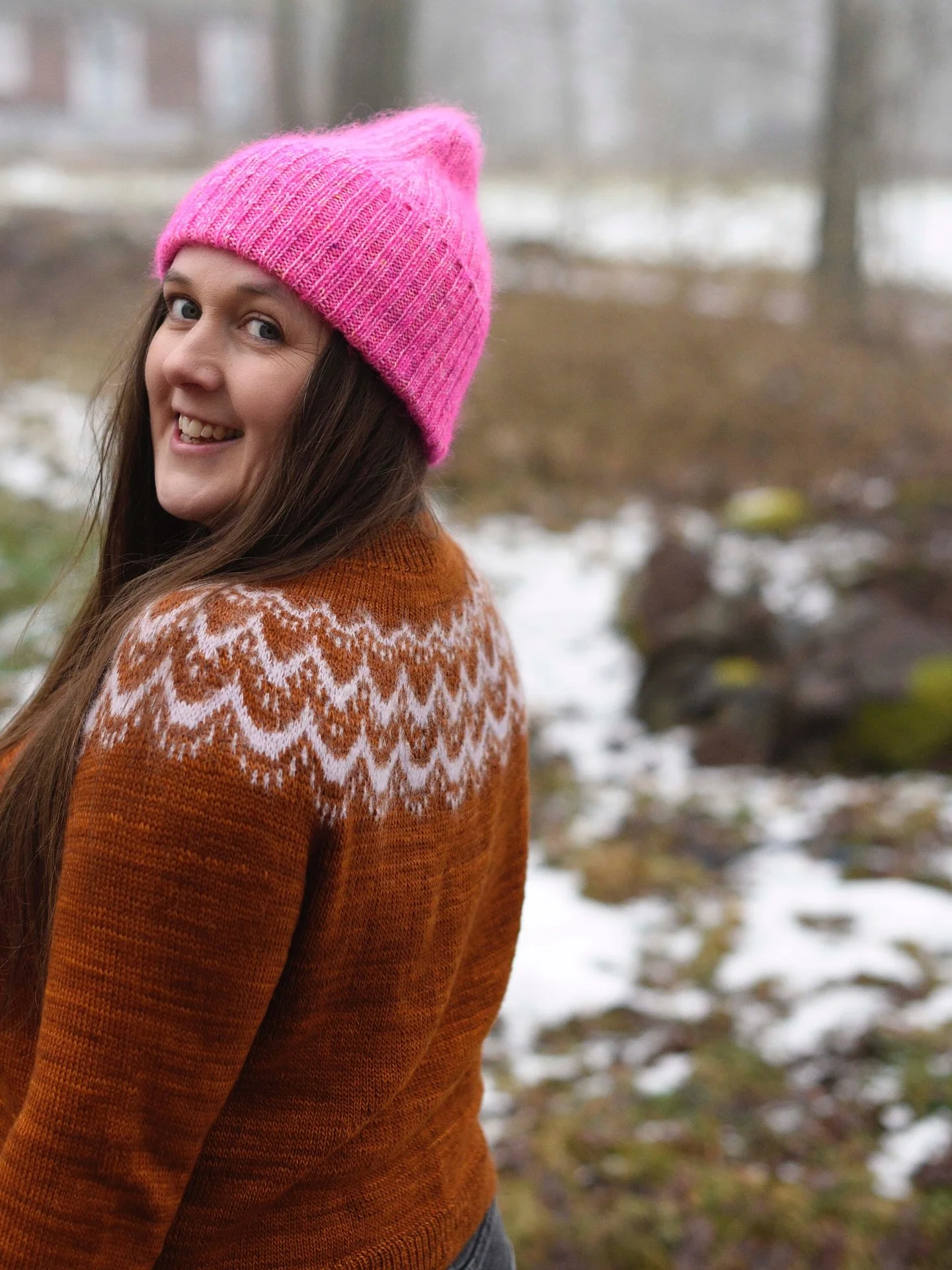 New designs that are almost ready ✨

And by almost I mean that patterns have written, I even have some photos, but test knitting has been my biggest obstacle!

Photos show:
1. Gingerbread Sweater, in fingering-weight and lace-weight for the colorwork