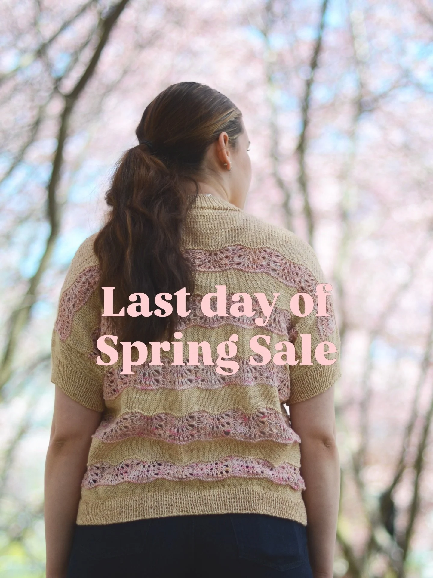Just a gentle reminder: today is the last day of my Spring Sale ✨

Head over to my website or Ravelry store today and save 20% on all purchases of 10&euro; or more (of my self published patterns)! Use code SPRINGSALE 🌸 The sale runs until end of tod