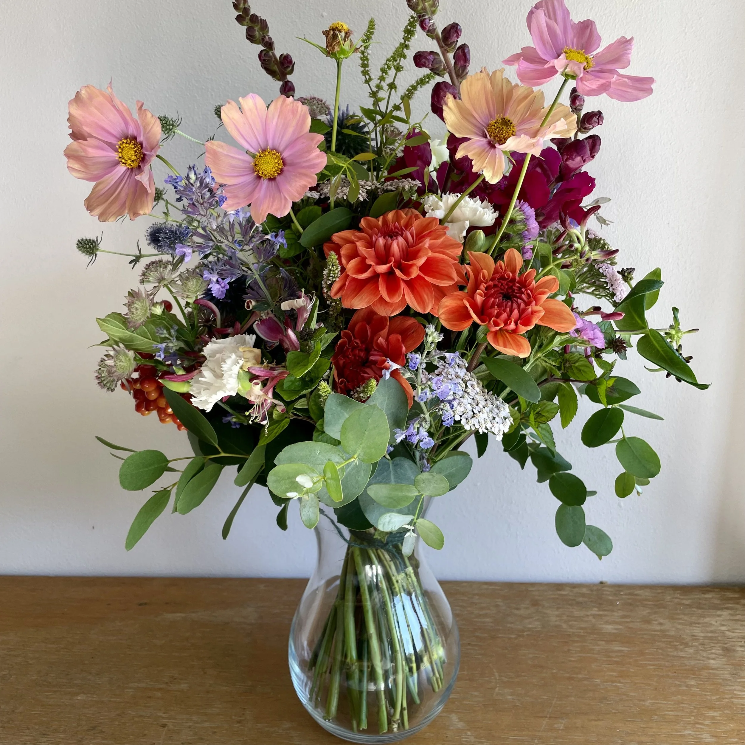 Seasonal Floral Gift Bouquet in a Vase, delivery in York and surrounding areas