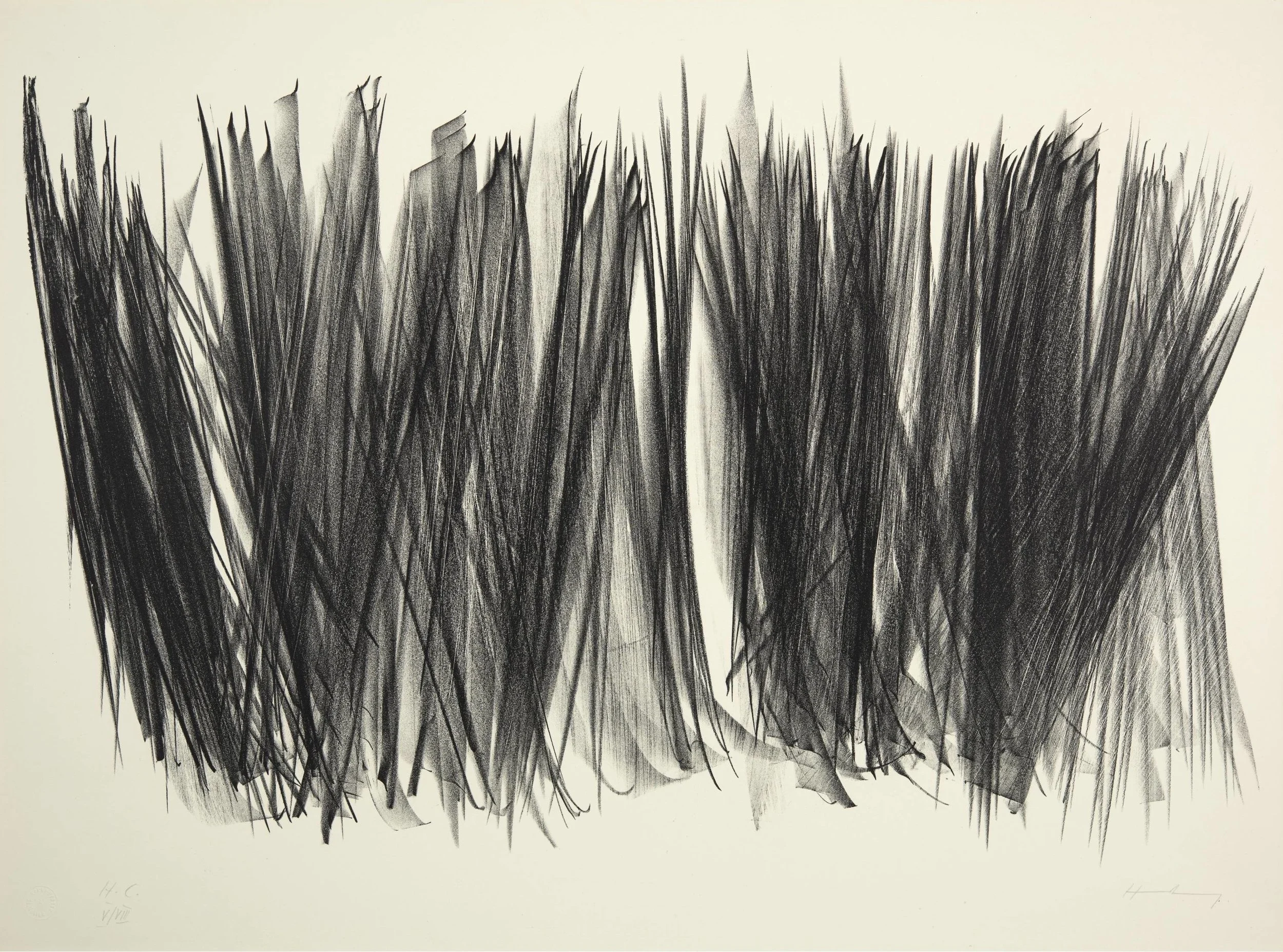 Hans Hartung L 1963-106 Lithograph - Edition of 100 - Nick Skipp Fine Art