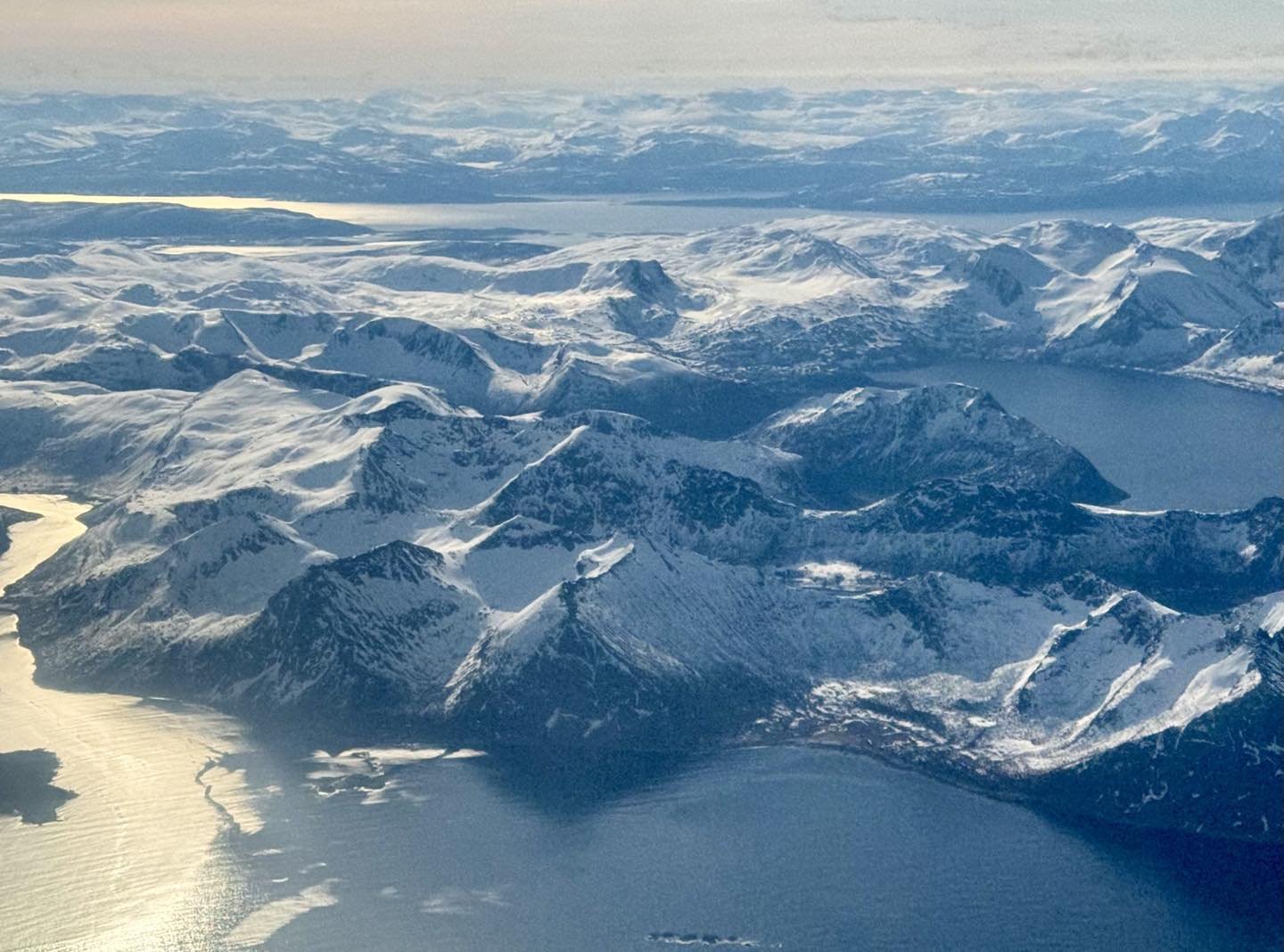 Flying into Troms&oslash;.