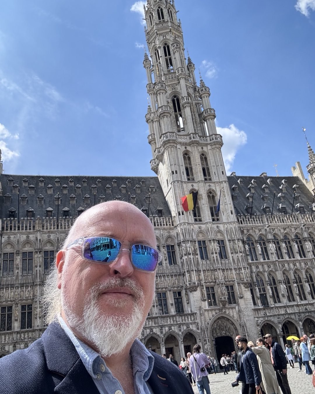 Out and about in Brussels today - thanks to all those who came to the gig last night . I celebrated with martinis - merci and bedankt !