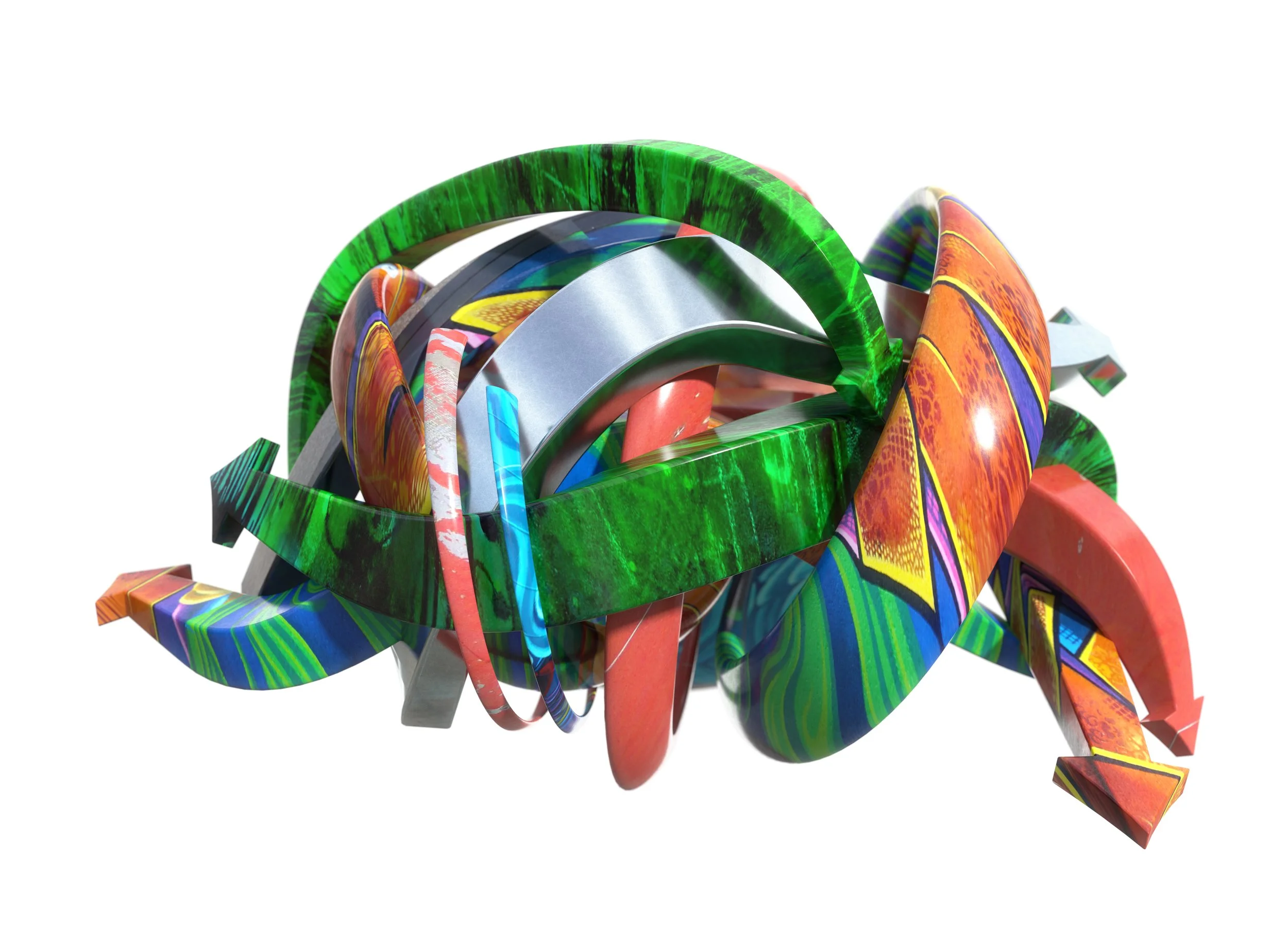 3D graffiti wall art