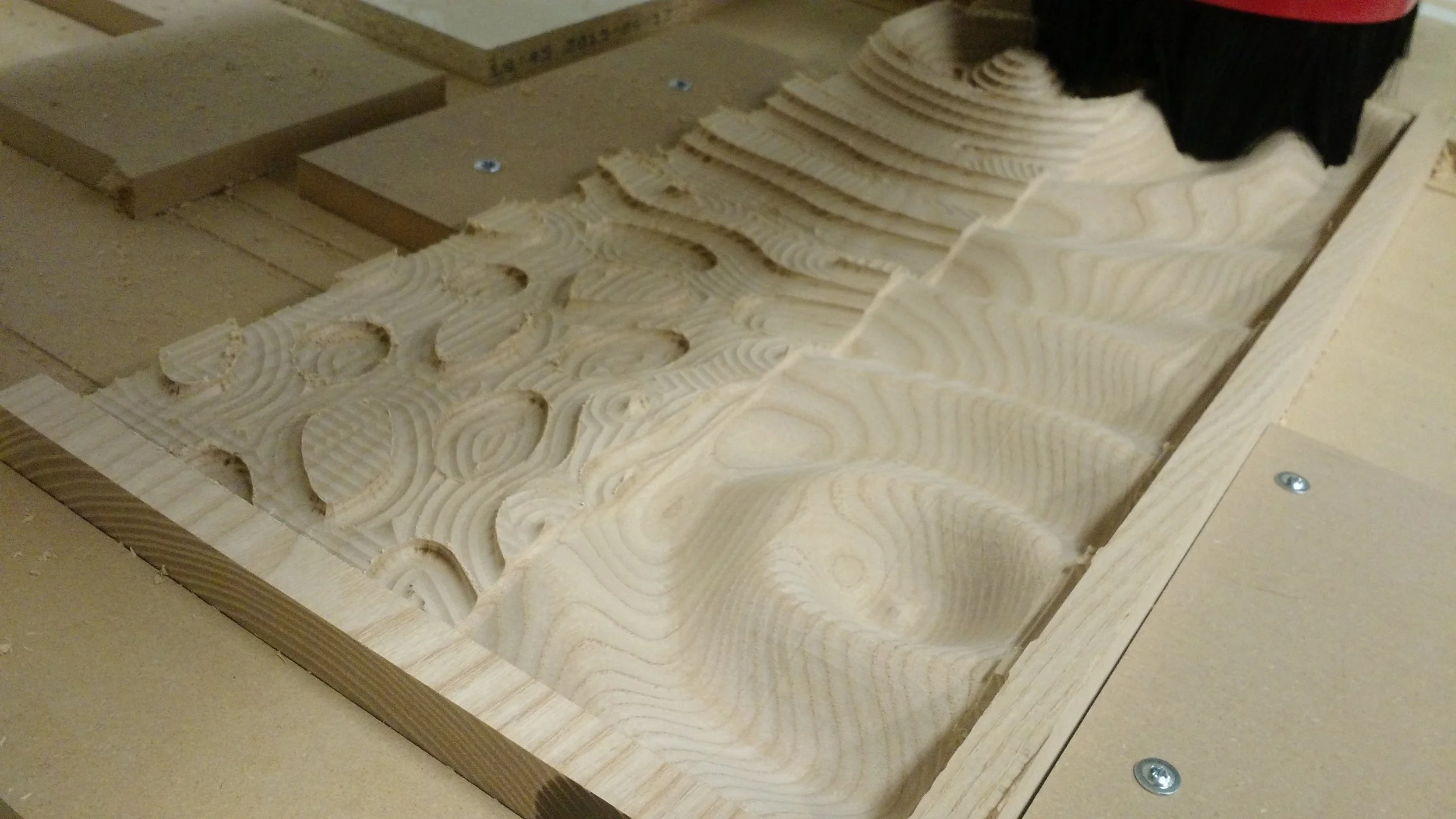 CNC cut wave forms