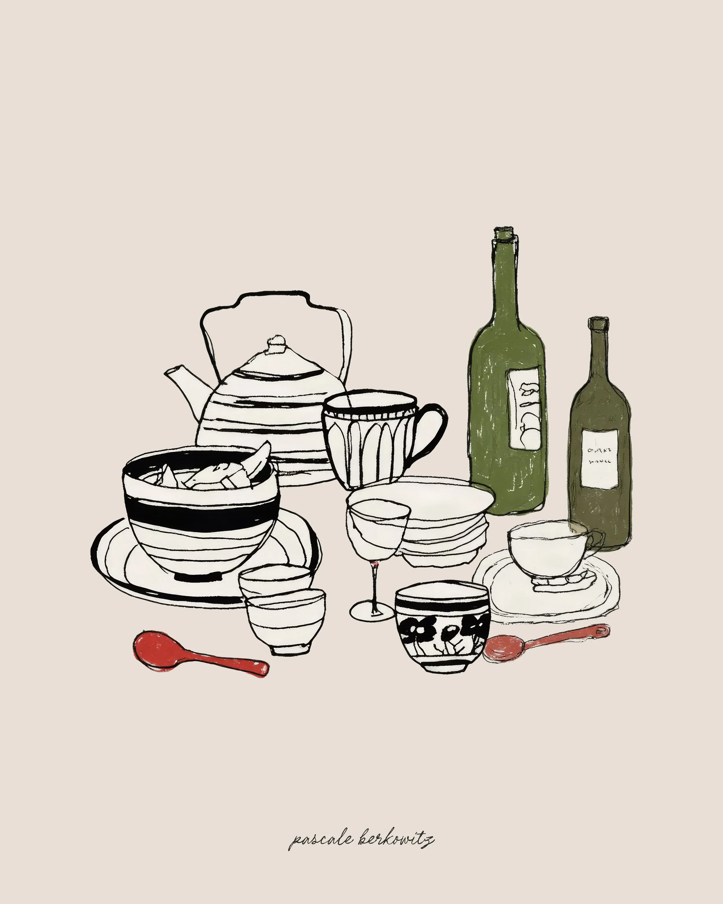 Tea and Wine by Pascale Berkowitz