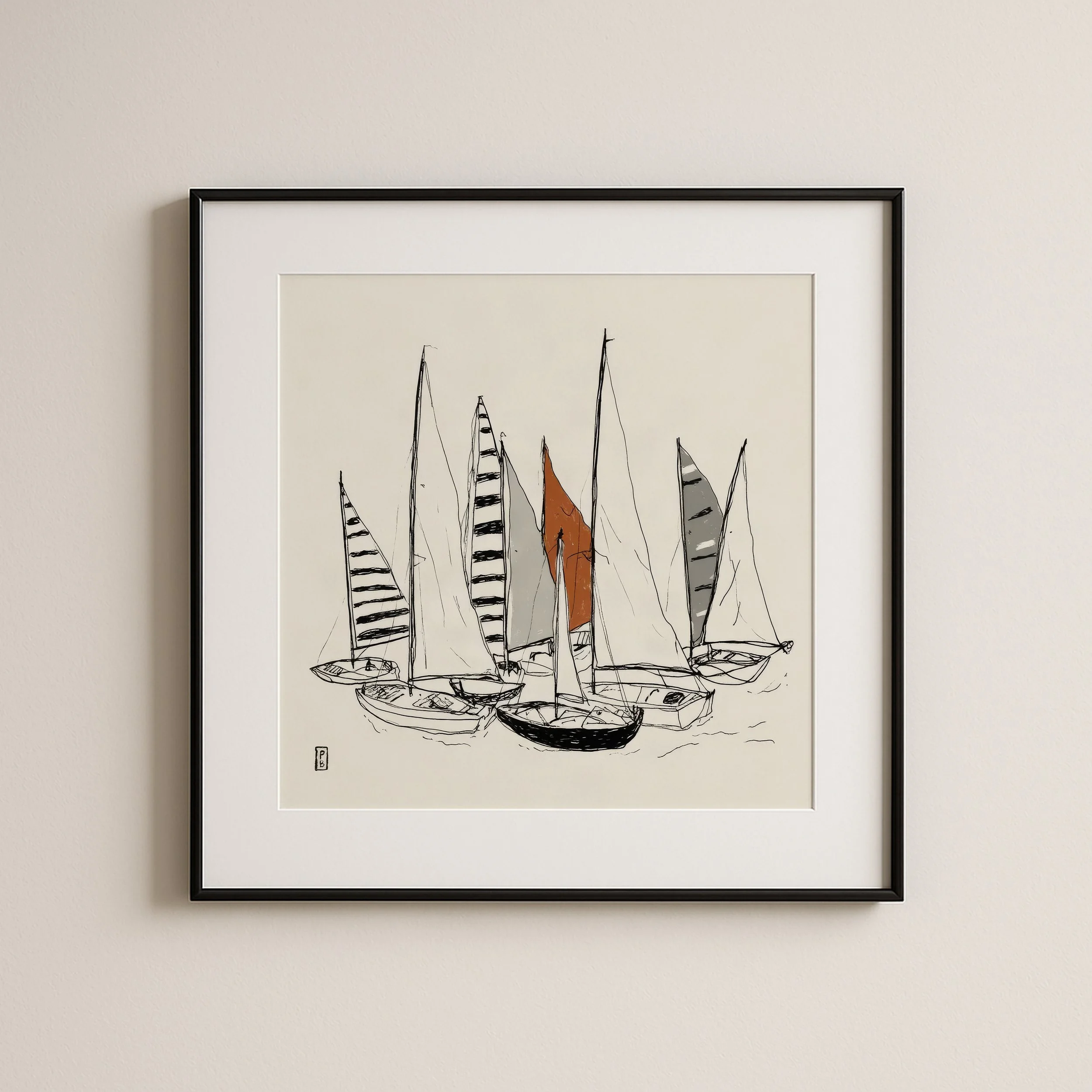 Sailboat art print