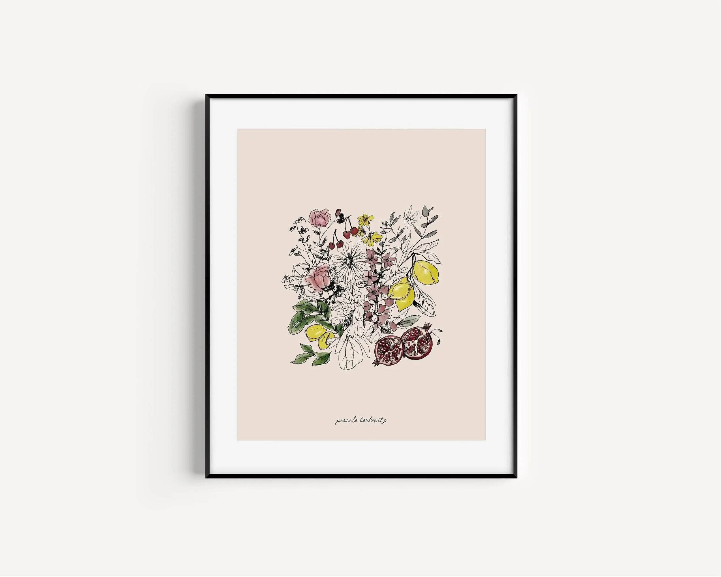 Wildflowers with Pomagranate