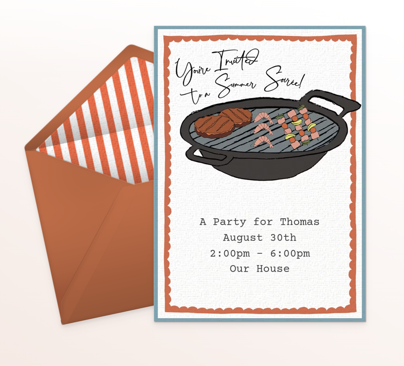 BBQ Party Invitation