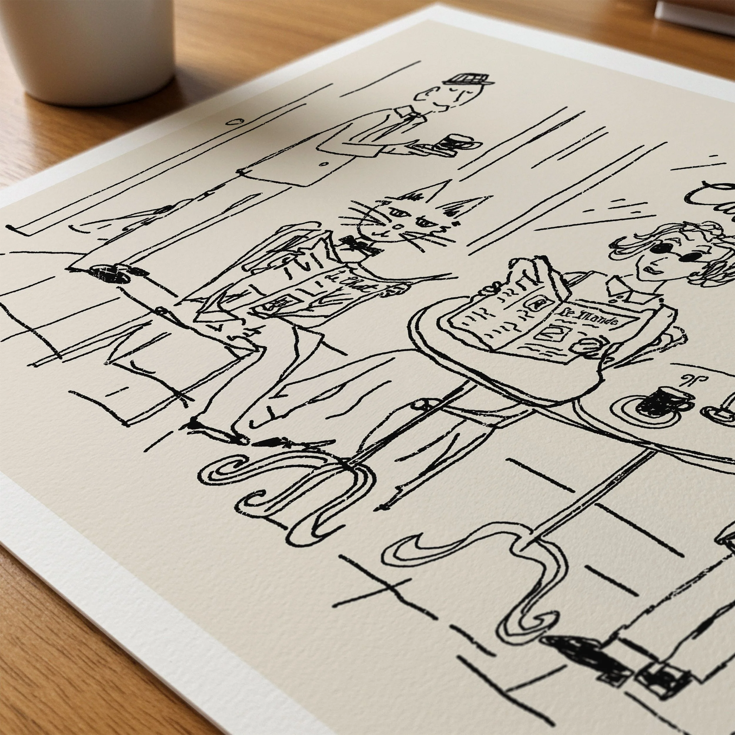 Cat Cafe art prints