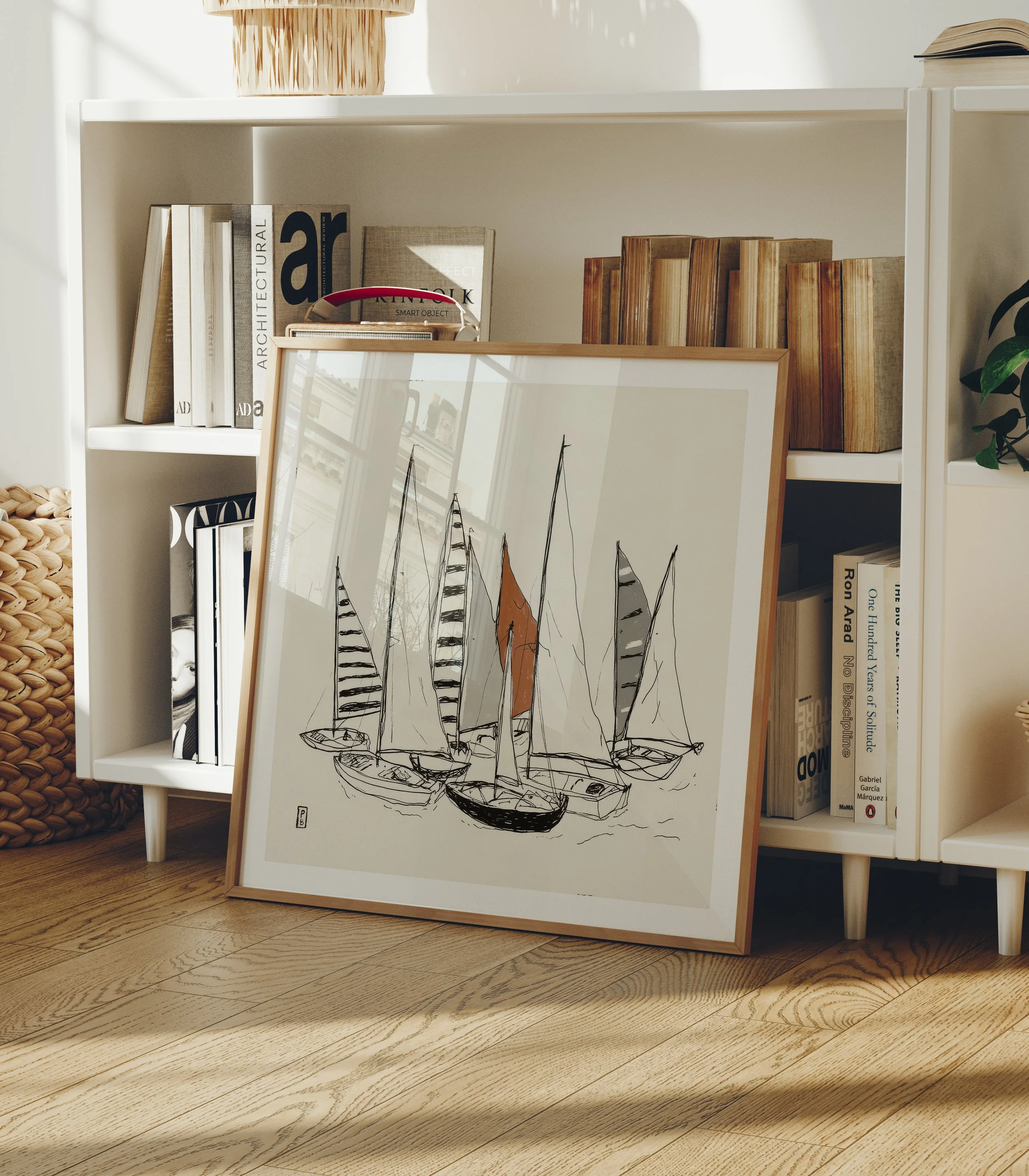 sailboat art