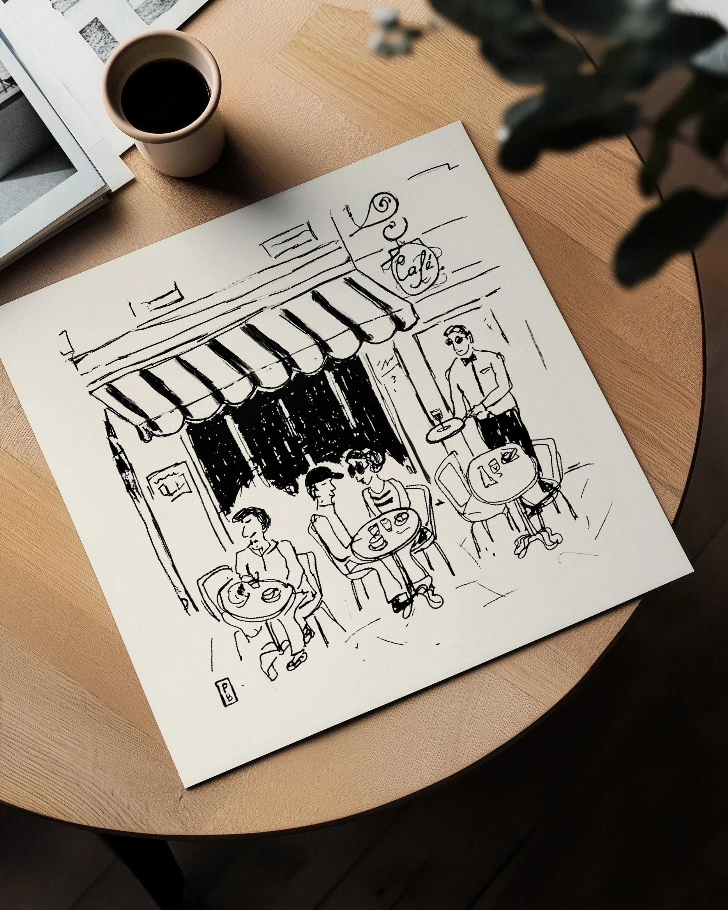Paris art sketch