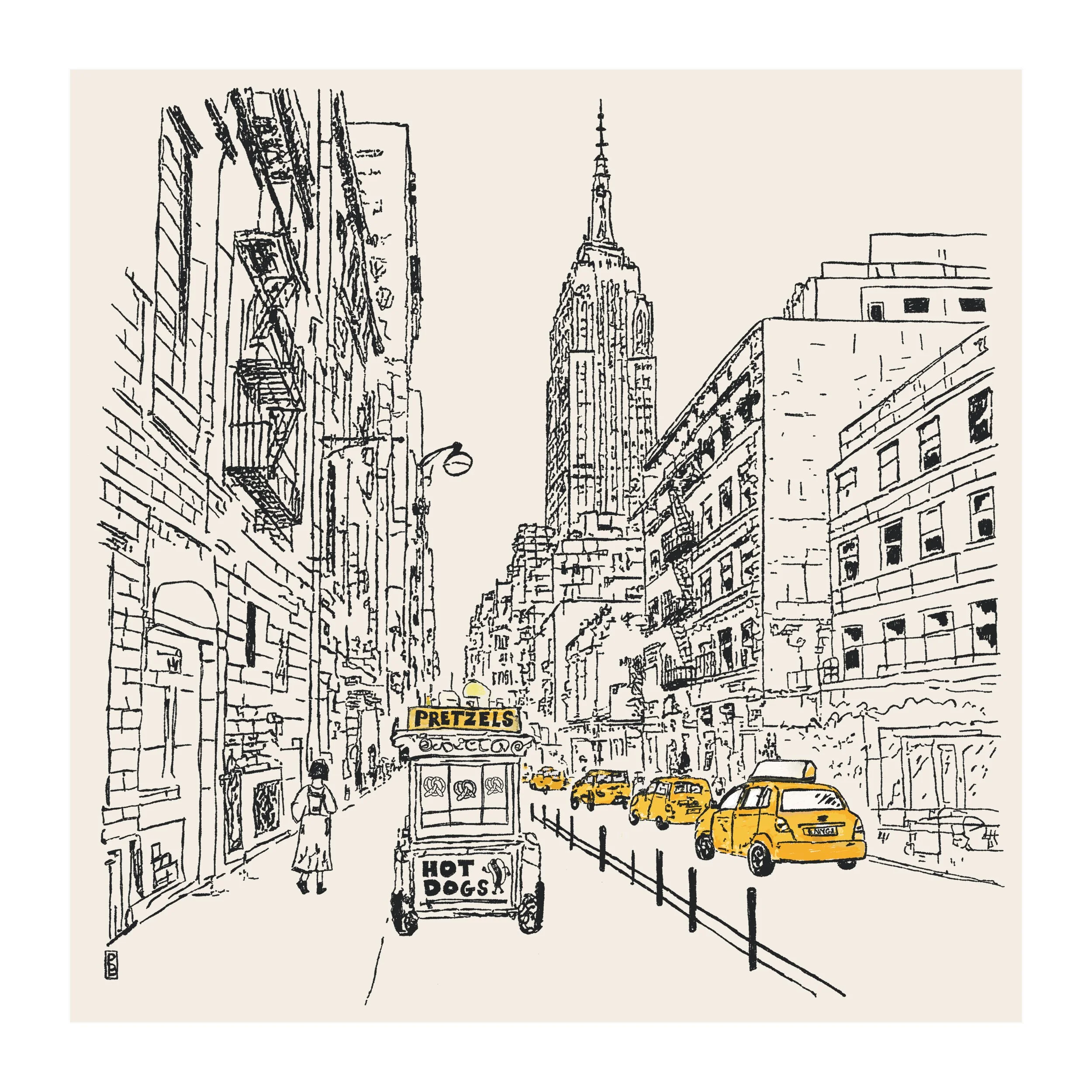New York City illustration by Pascale Berkowitz