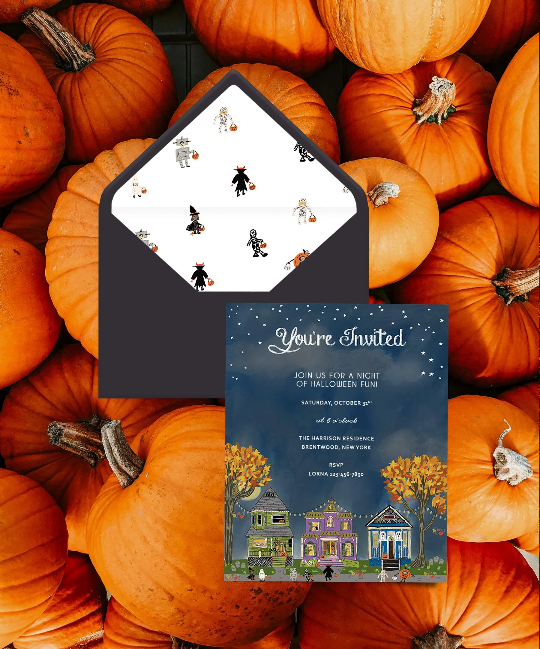 Neighborhood Halloween Invitation