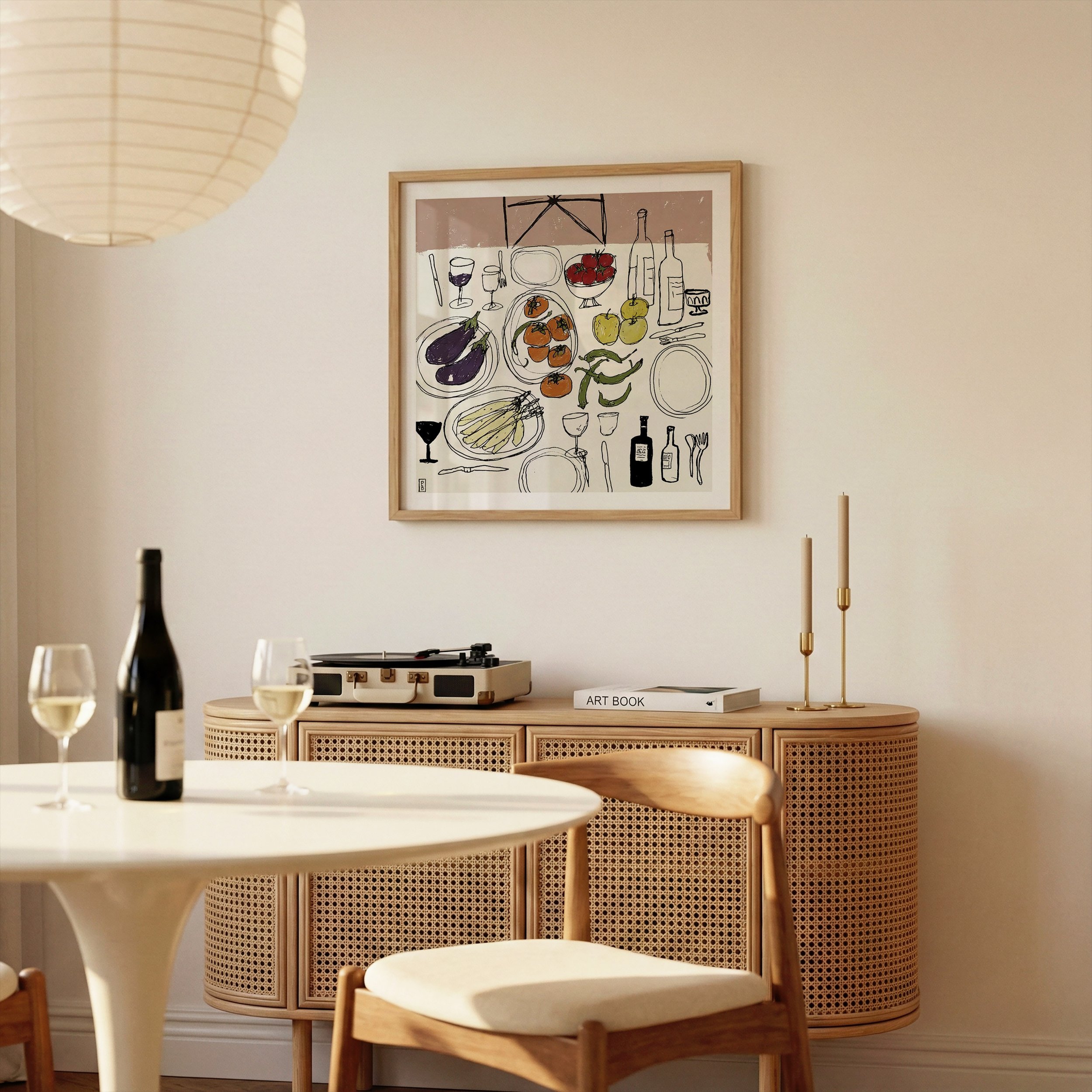 Food art print