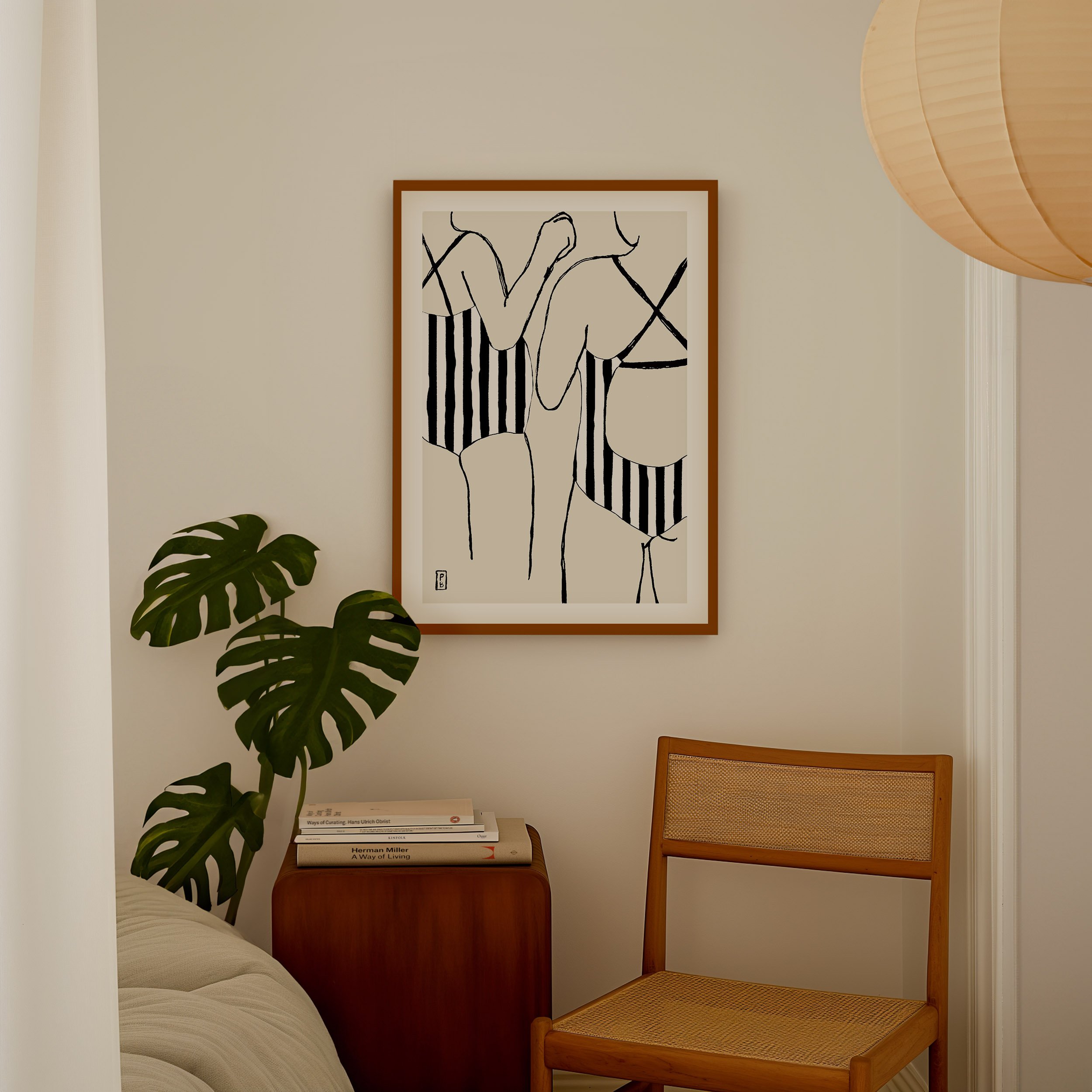 Buy art print illustration by Pascale Berkowitz named Sis No. 4