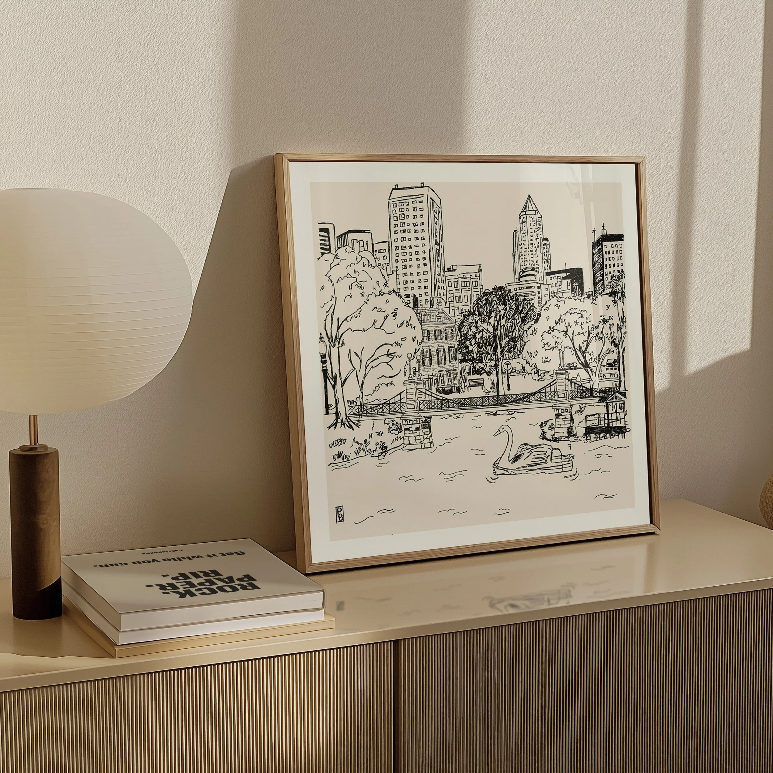 Boston sketch by Pascale Berkowitz