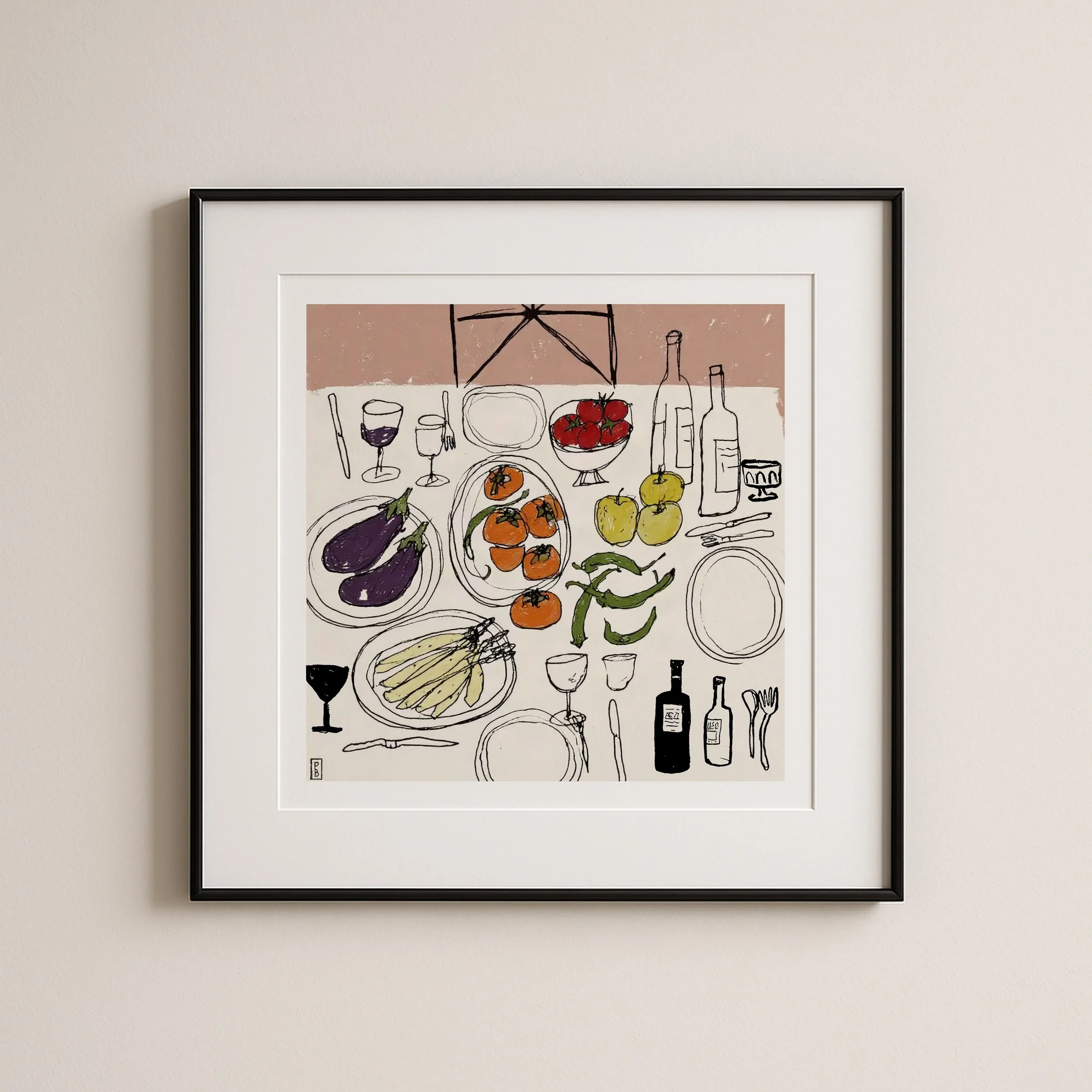 Food pictures for kitchen