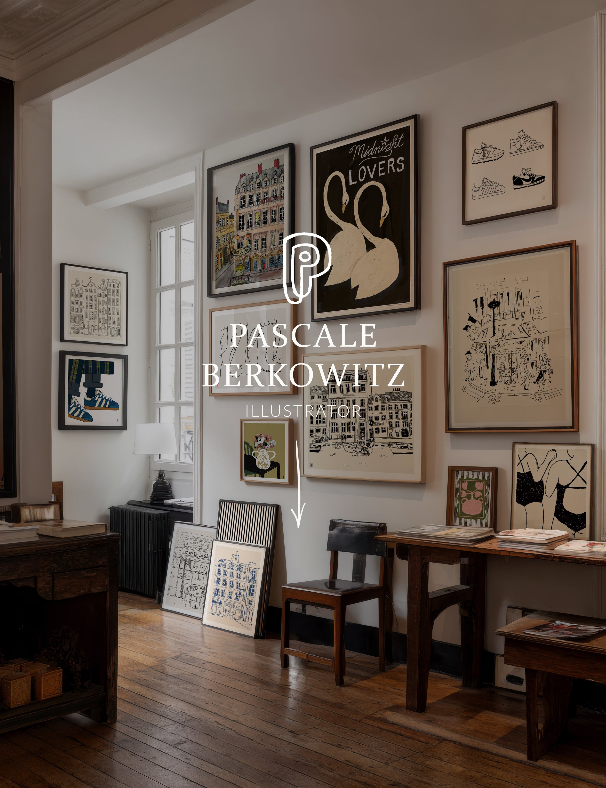 Gallery wall Pascale Berkowitz