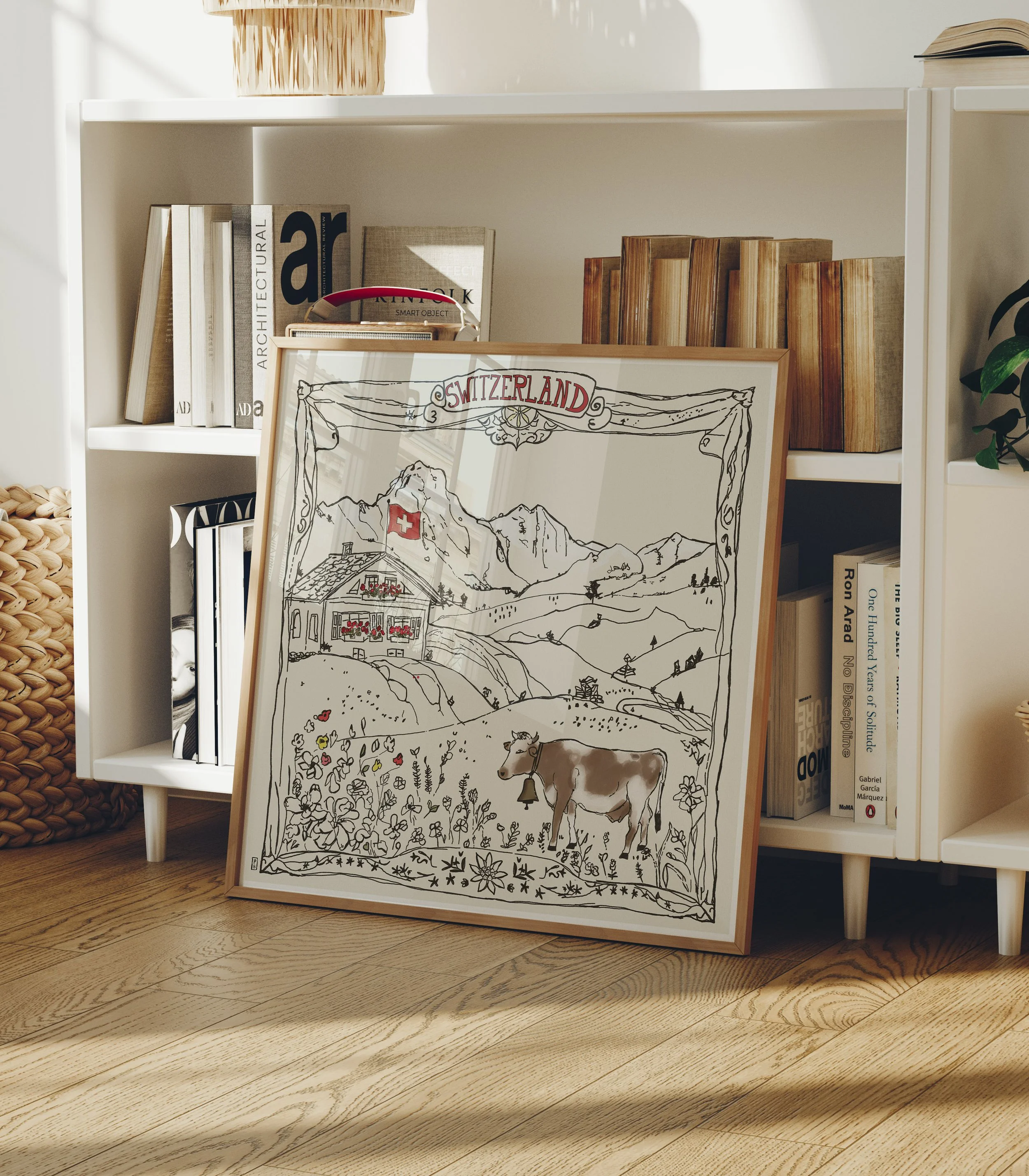 Swiss art print