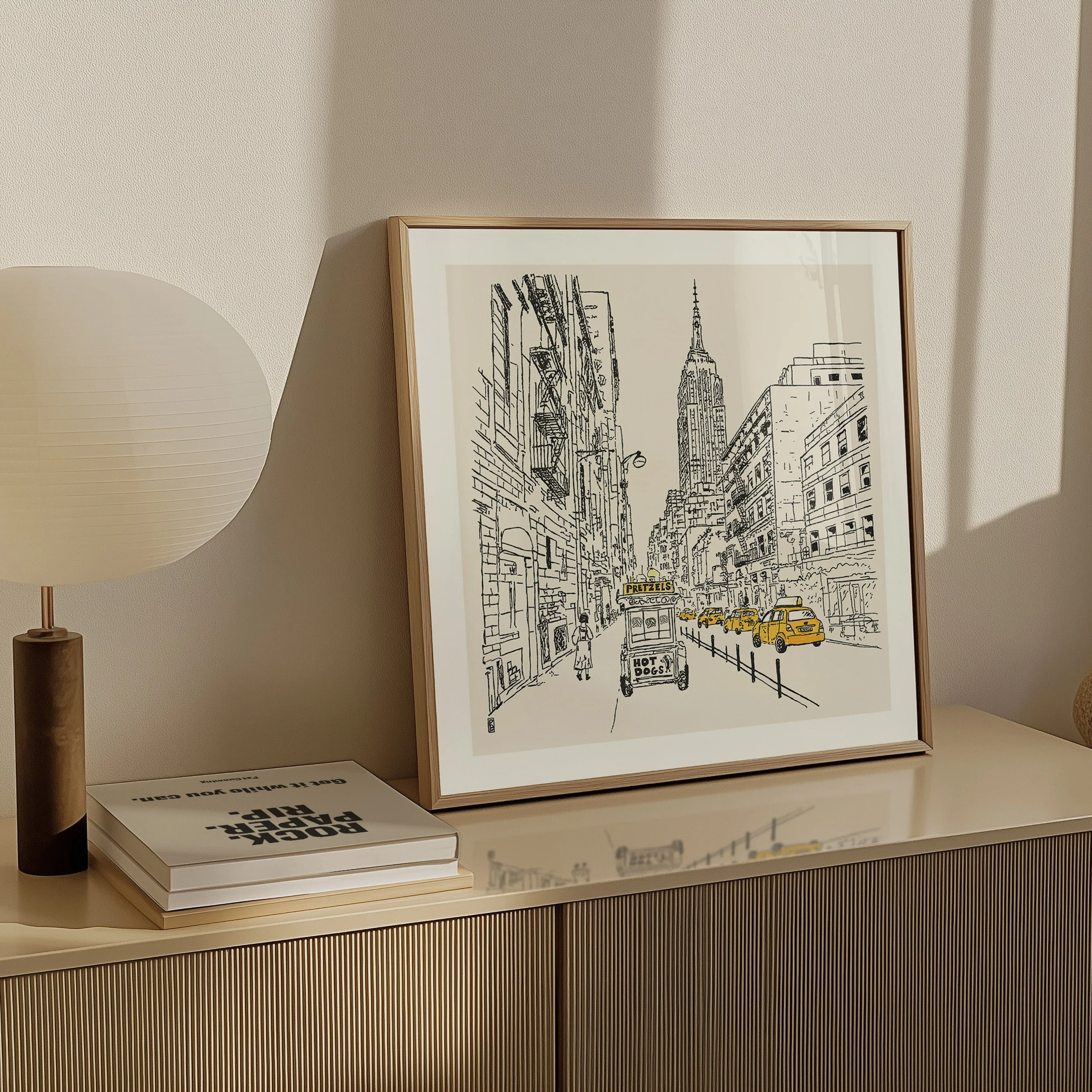 Travel print of New York