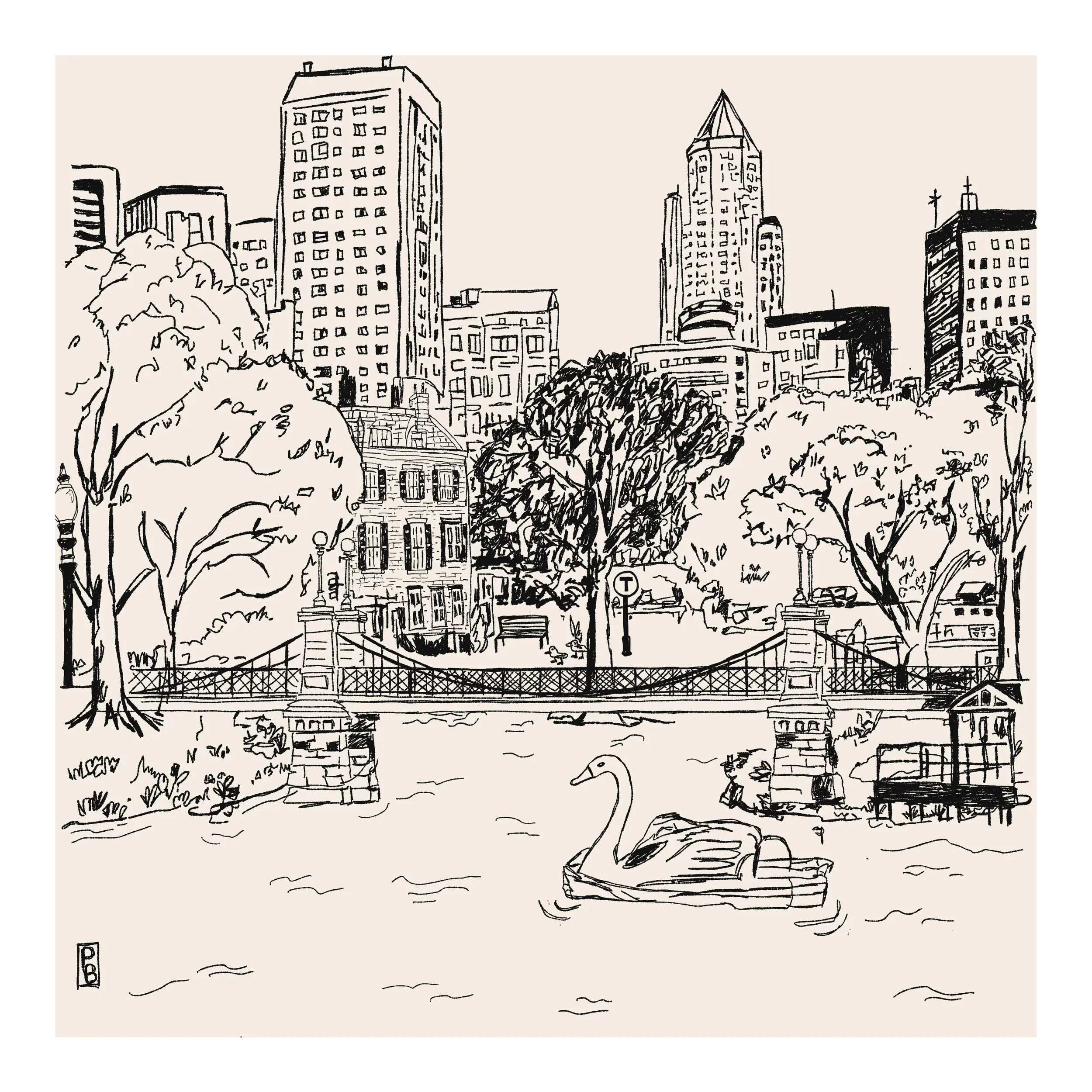 Boston illustration by Pascale Berkowitz