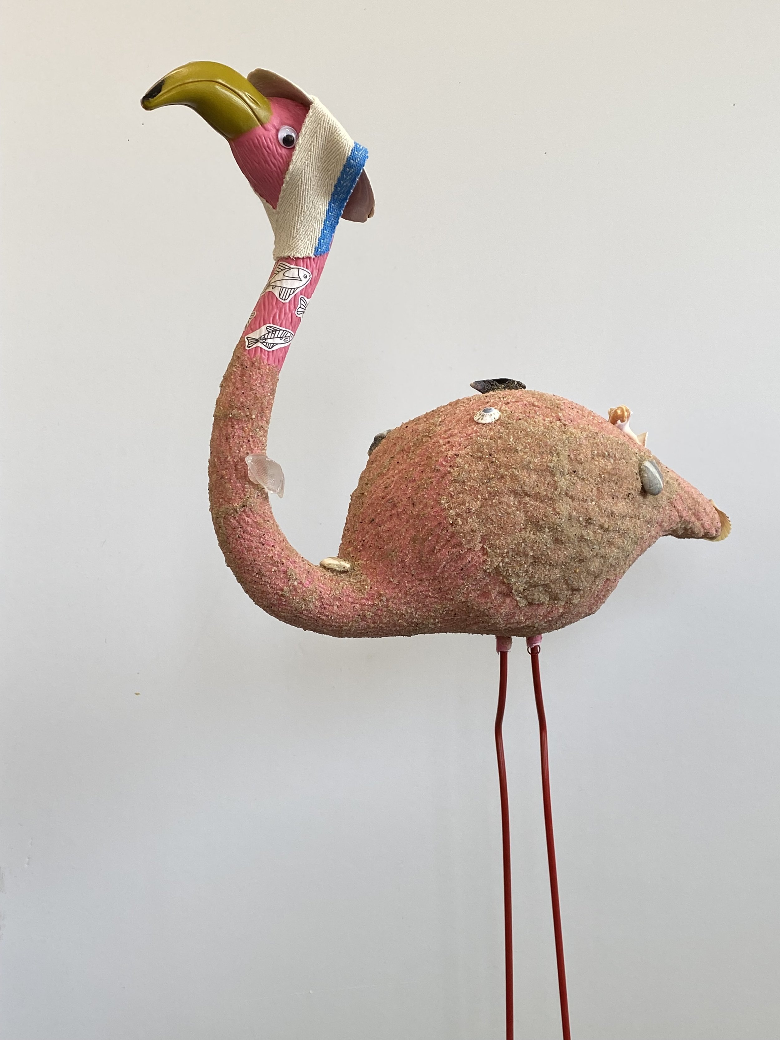 Beach flamingo, Donna Kaplan.jpeg