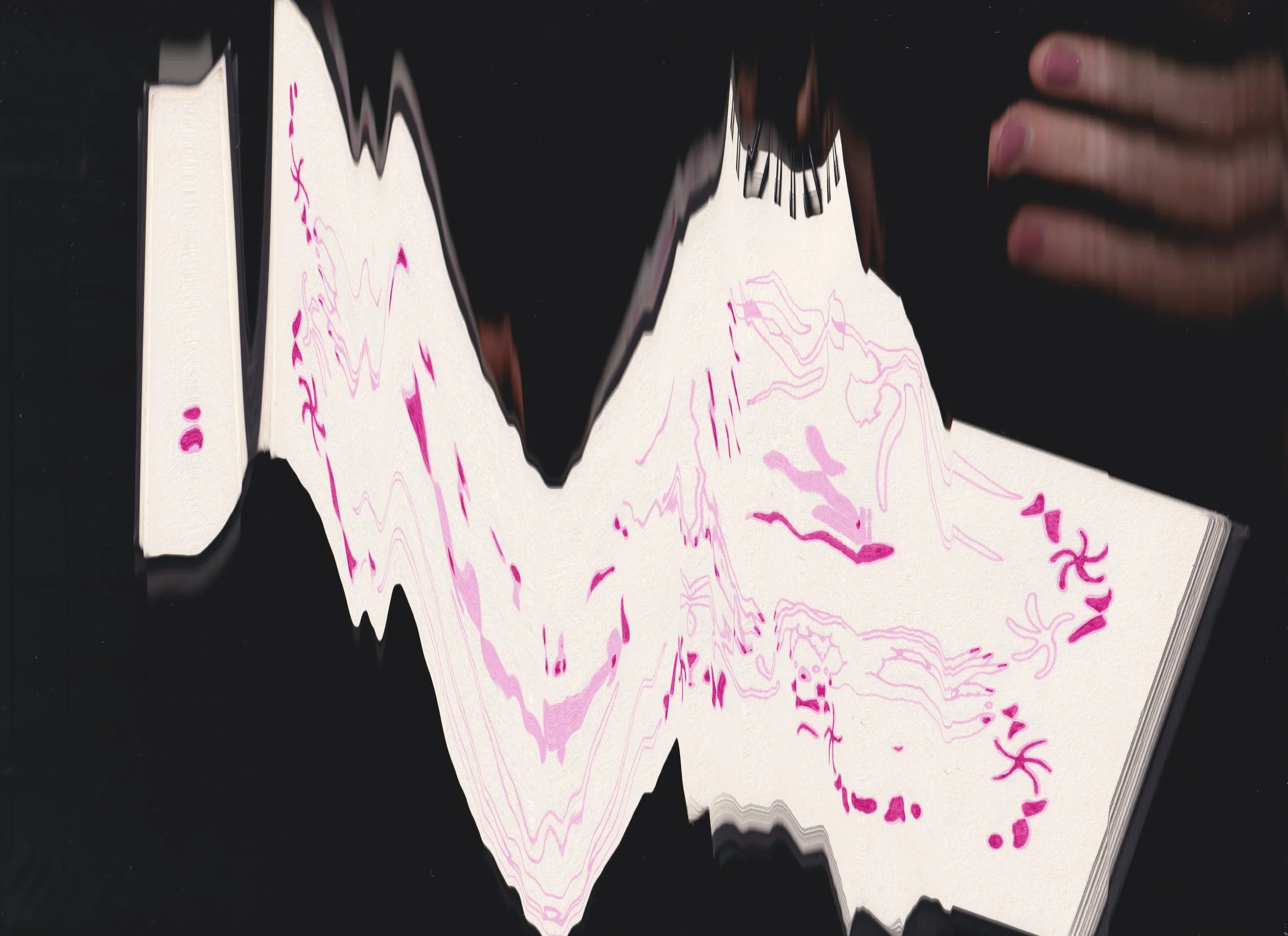 Making New Images Out Of Old Drawings Using A Scanner & The Movement Of My Hand