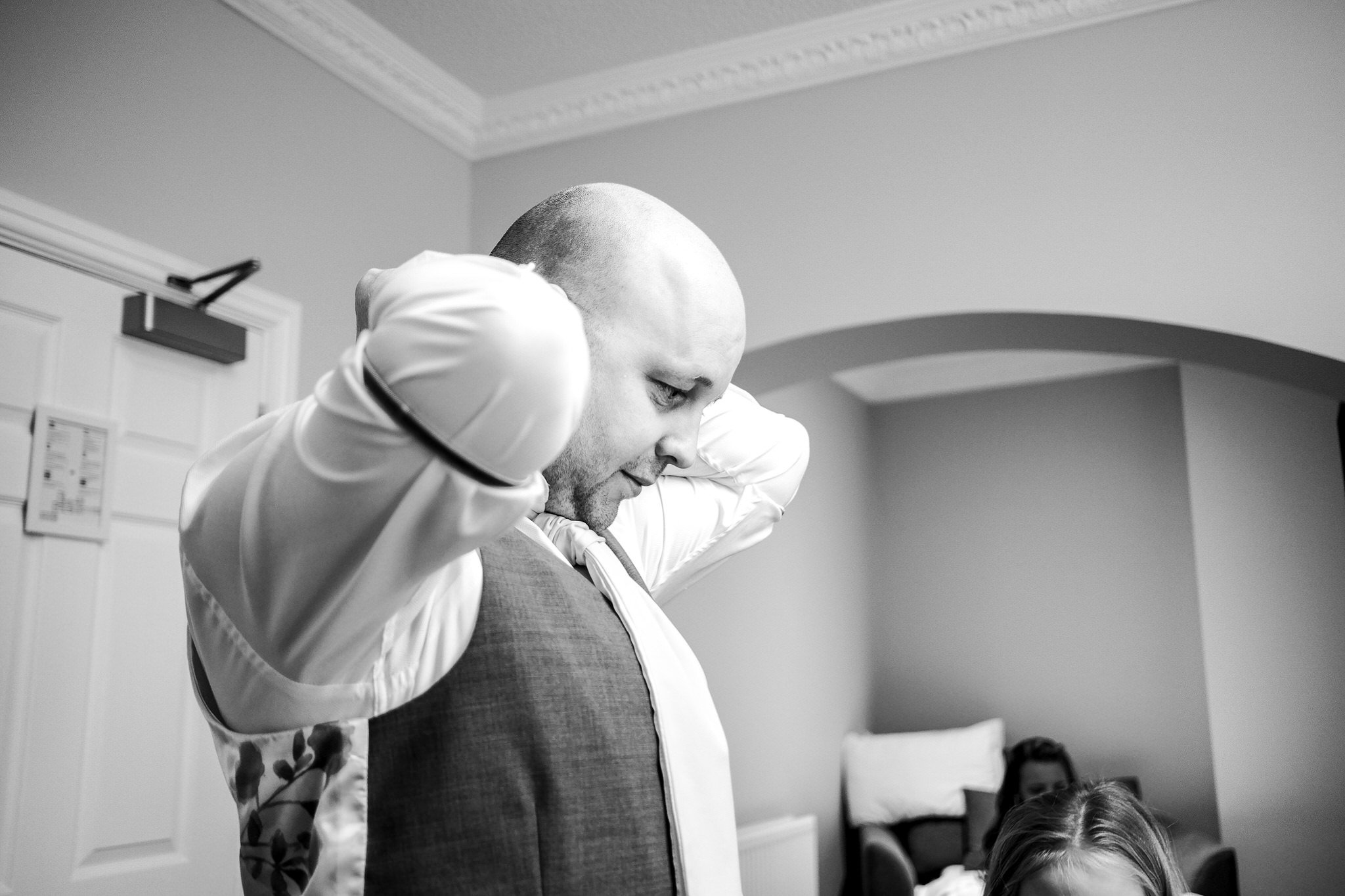 groom tie - Authentic Wedding photography.jpg