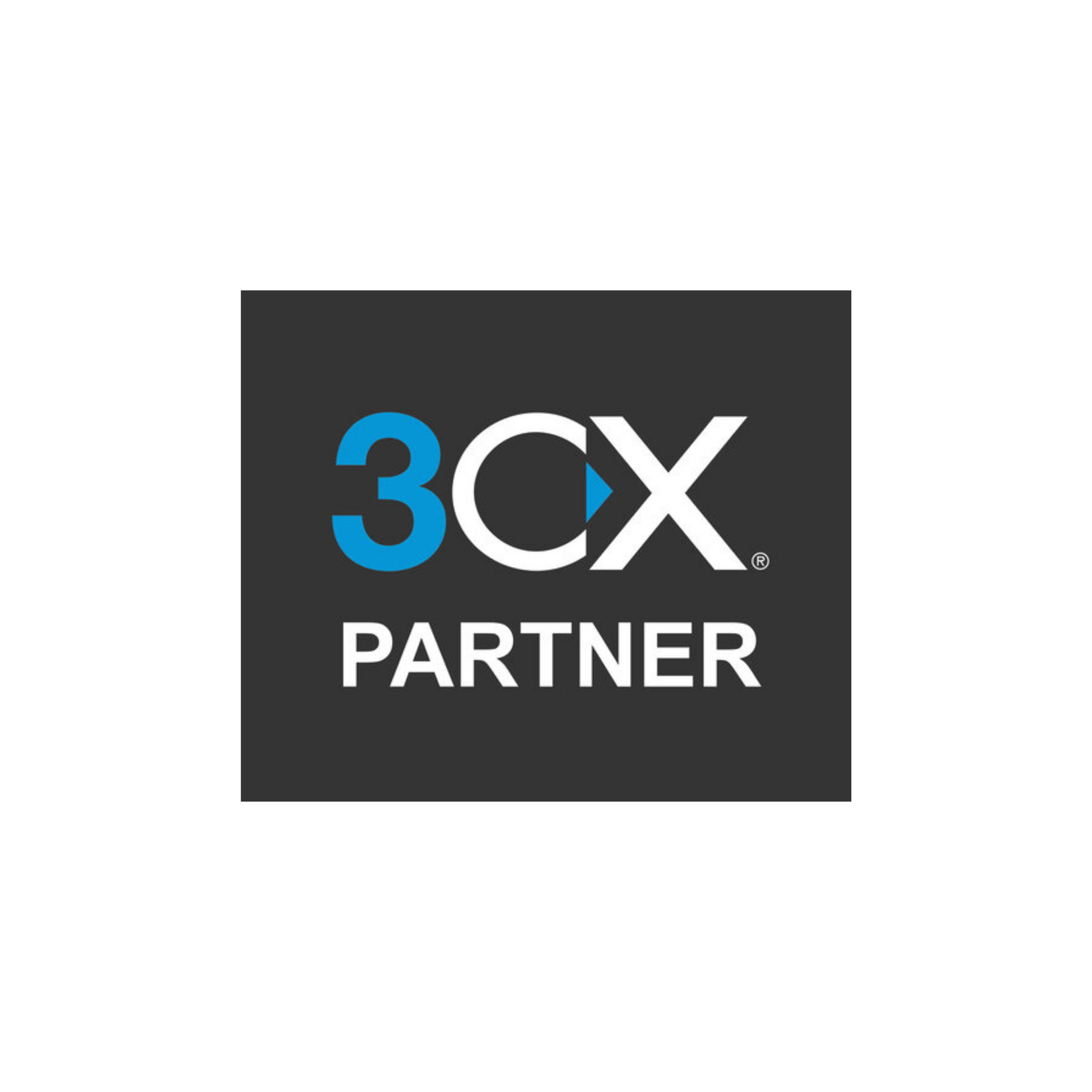 Black square logo with blue and white text reading '3CX PARTNER'