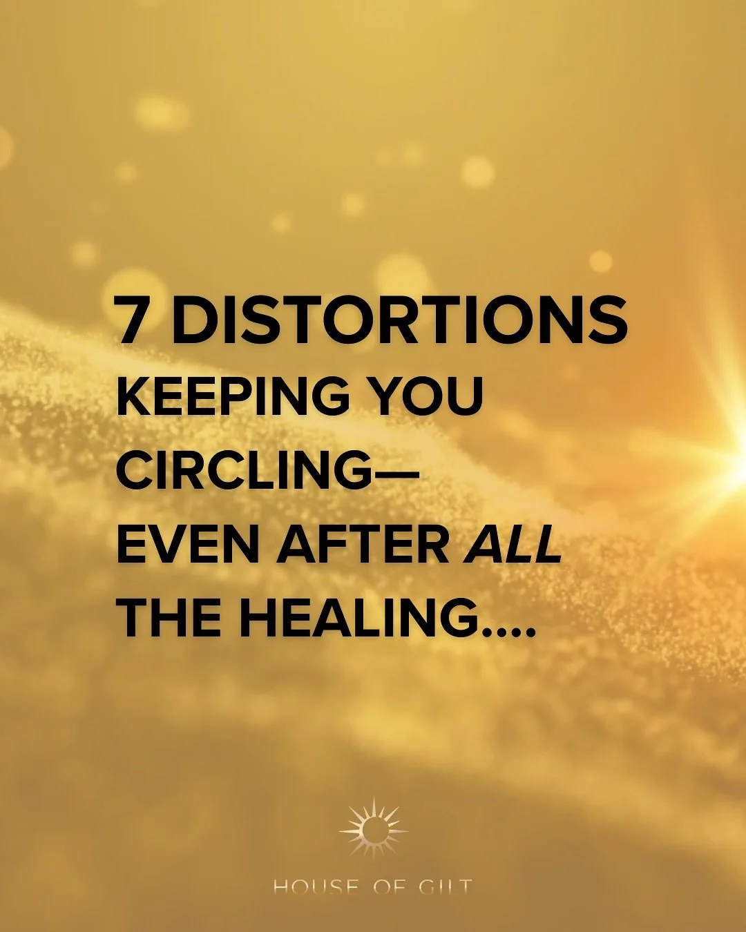 Here&rsquo;s what no one tells you about the healing journey&hellip;

Sometimes, it keeps you circling the very distortion you came here to dissolve 🤦🏻&zwj;♀️

So if you&rsquo;ve done endless inner work to heal&hellip; To grow&hellip; To rise&helli