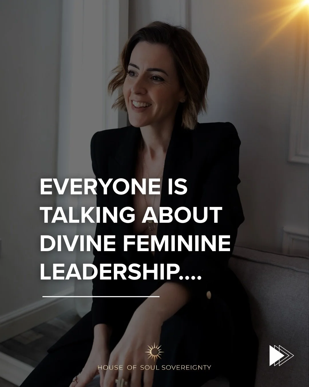 ⚡️Everyone is talking about Divine Feminine leadership right now.

But something important is often missing from the conversation.

And if we want to create a New Unified World, the conversation has to evolve 💫

Because the future isn&rsquo;t Divine