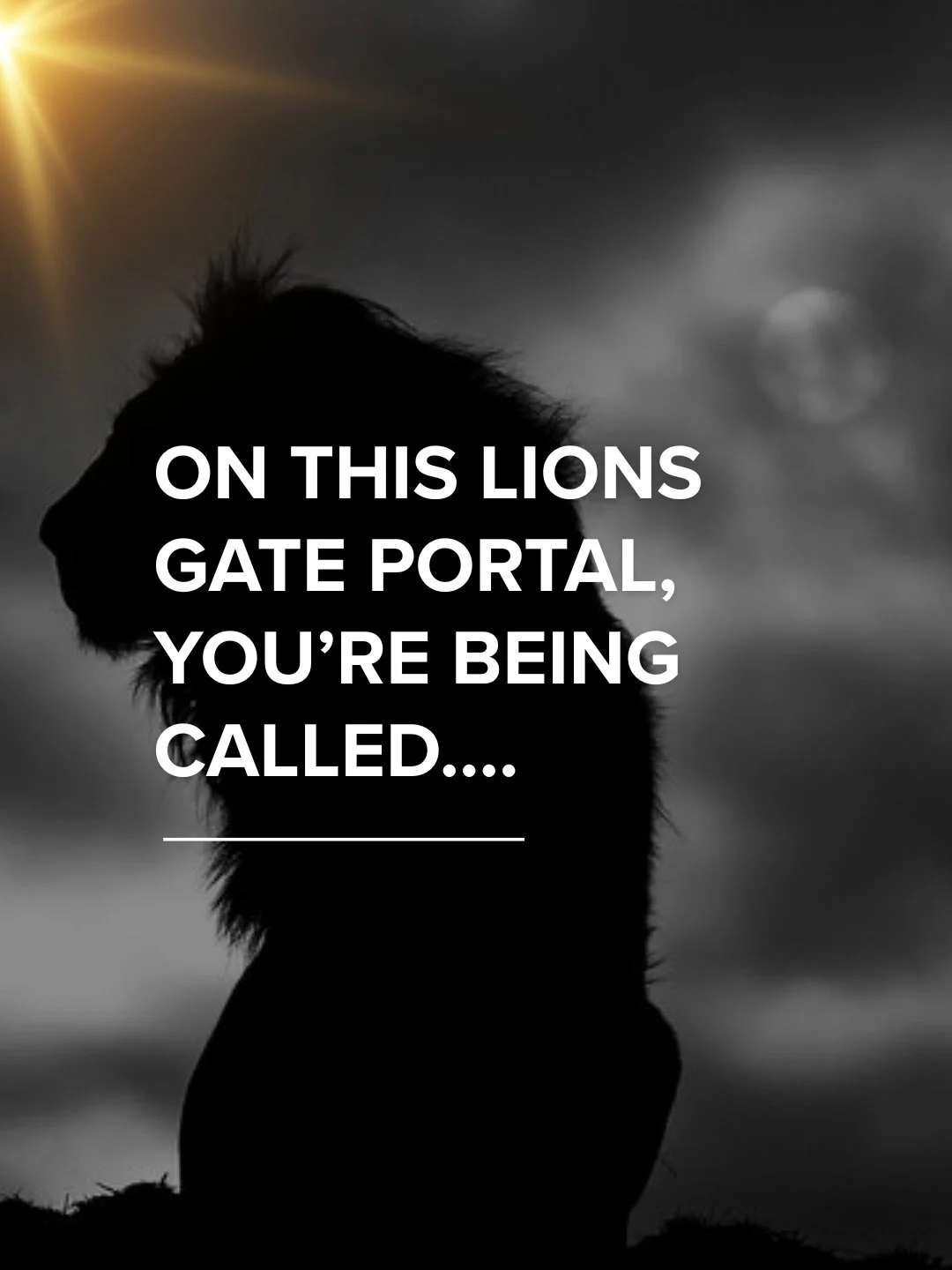 On this Lions Gate Portal, the Divine Feminine is taking it up a notch or ten 💫

So expect the old structures, processes, and frameworks you once relied on to fall

To make way for a new way of Being

The version of you that KNOWS that you&rsquo;re 
