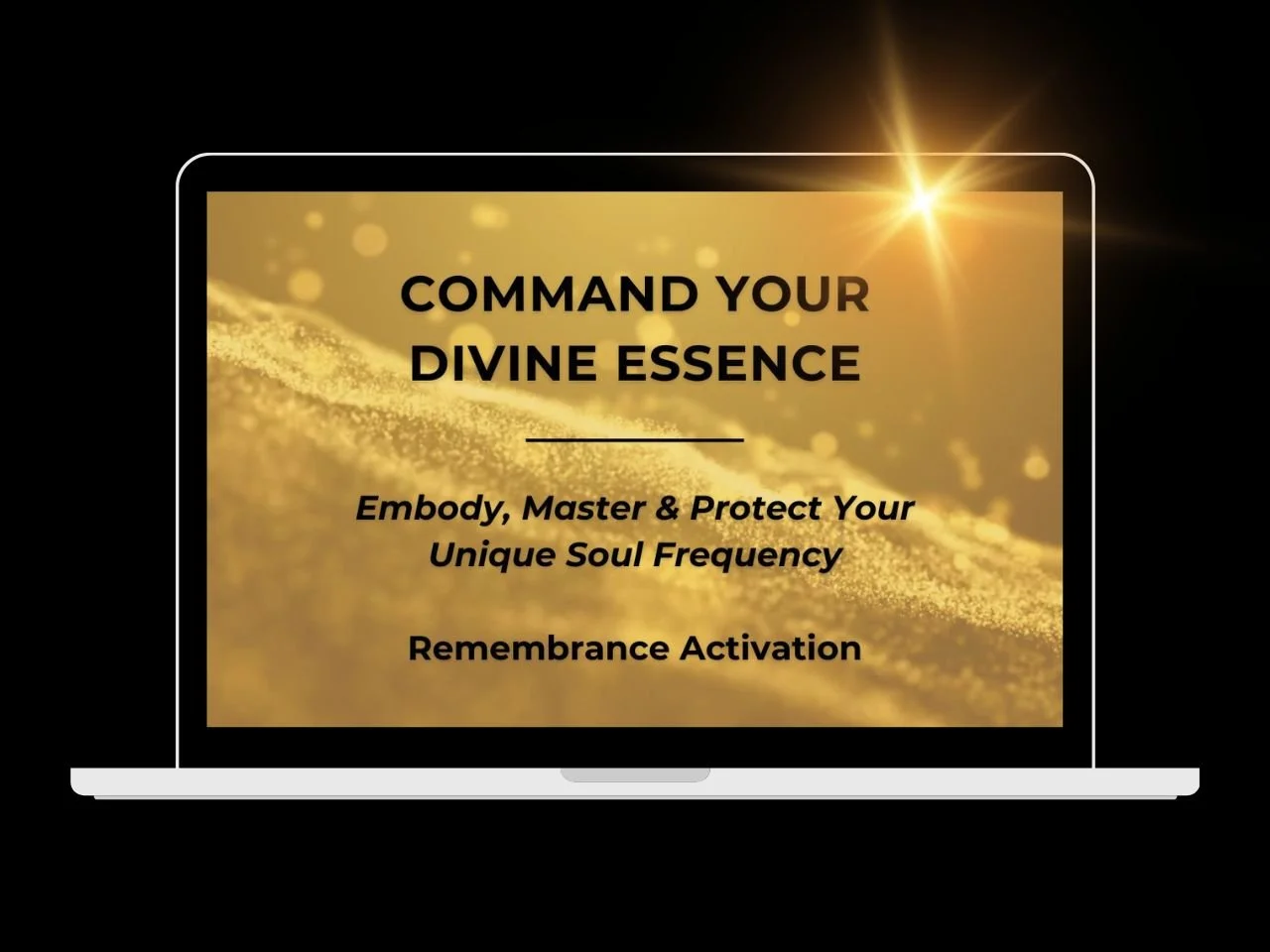 command your divine essence on a laptop
