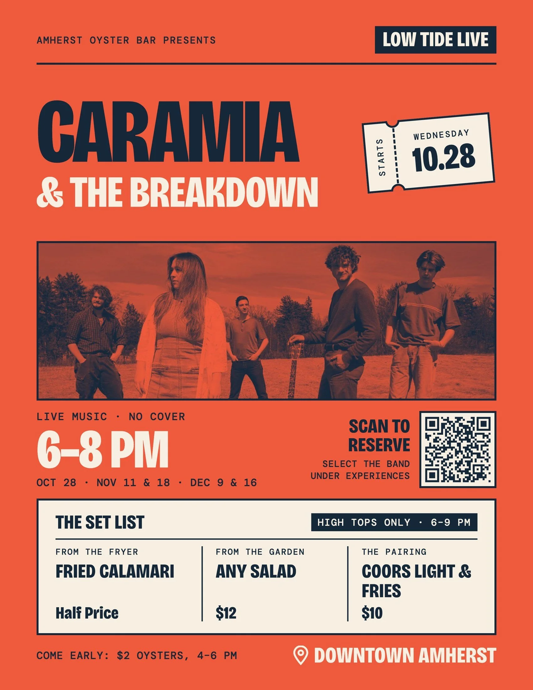 Low Tide Live: Caramia &amp; The Breakdown